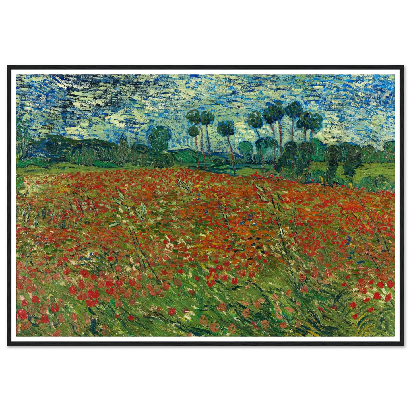 Poppy field Art Print | Vincent van Gogh-Quipham Collections