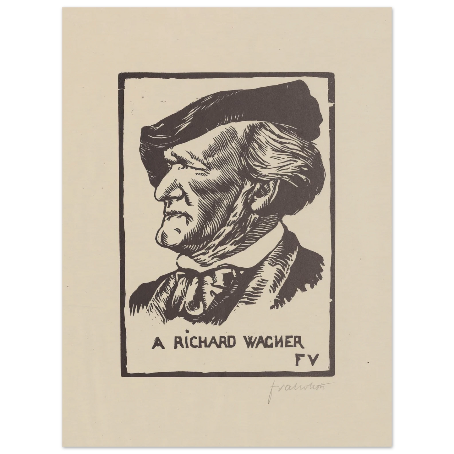 A Richard Wagner (1891) Art Print | Felix Vallotton-Quipham Collections