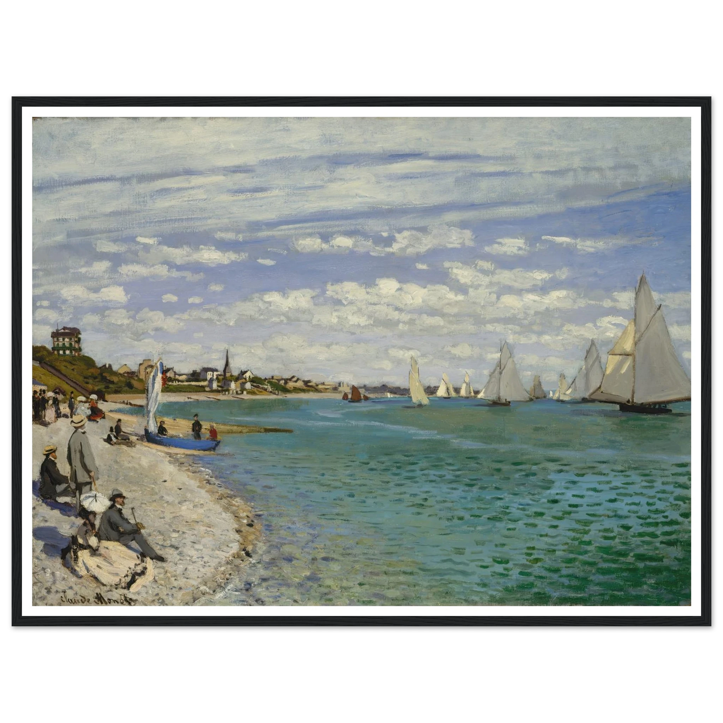 Regatta at Sainte-Adresse (1867) Art Print | Claude Monet-Quipham Collections