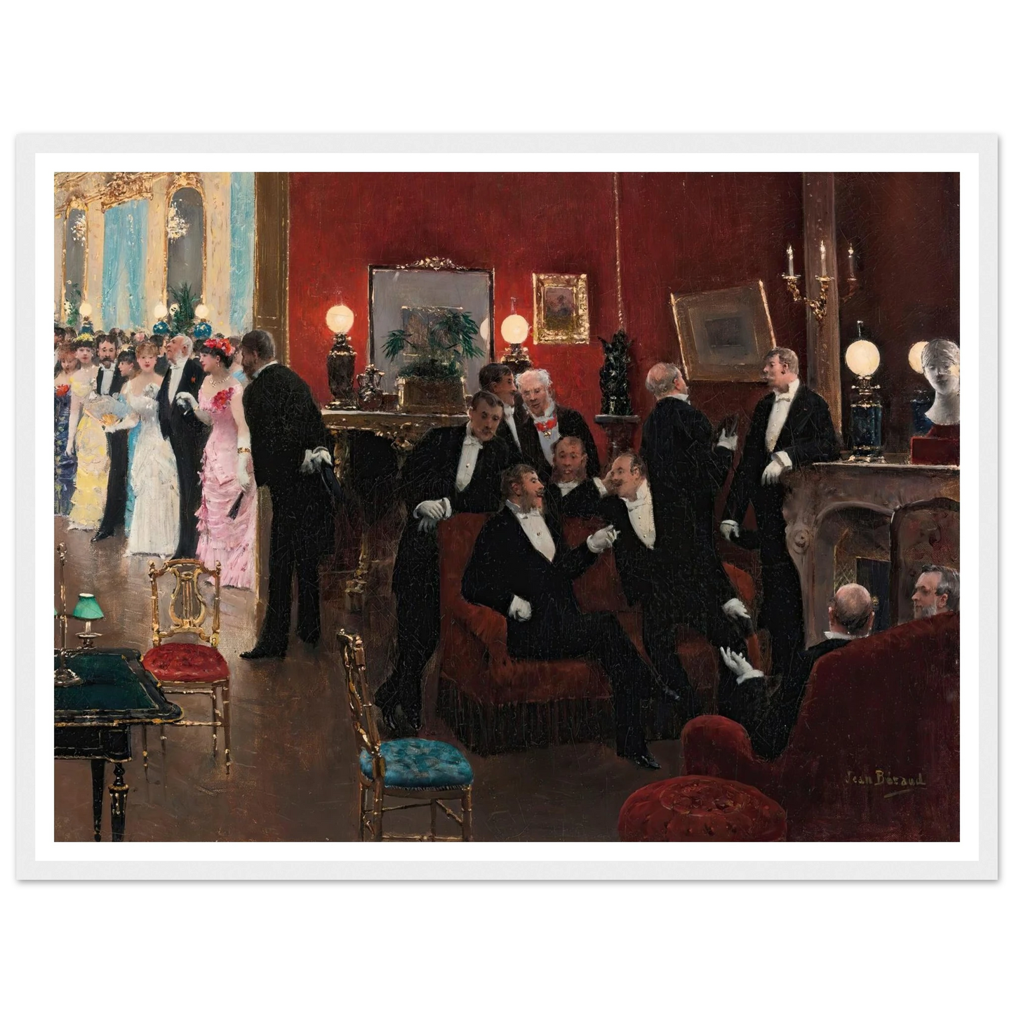 La réception Art Print | Jean Beraud-Quipham Collections