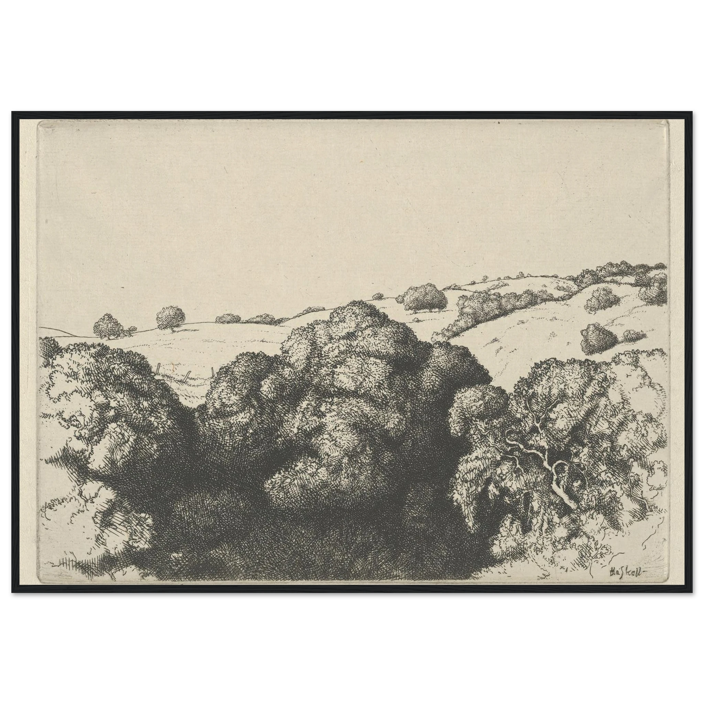 Live Oak Shadows (1900-1925) Art Print | Ernest Haskell-Quipham Collections
