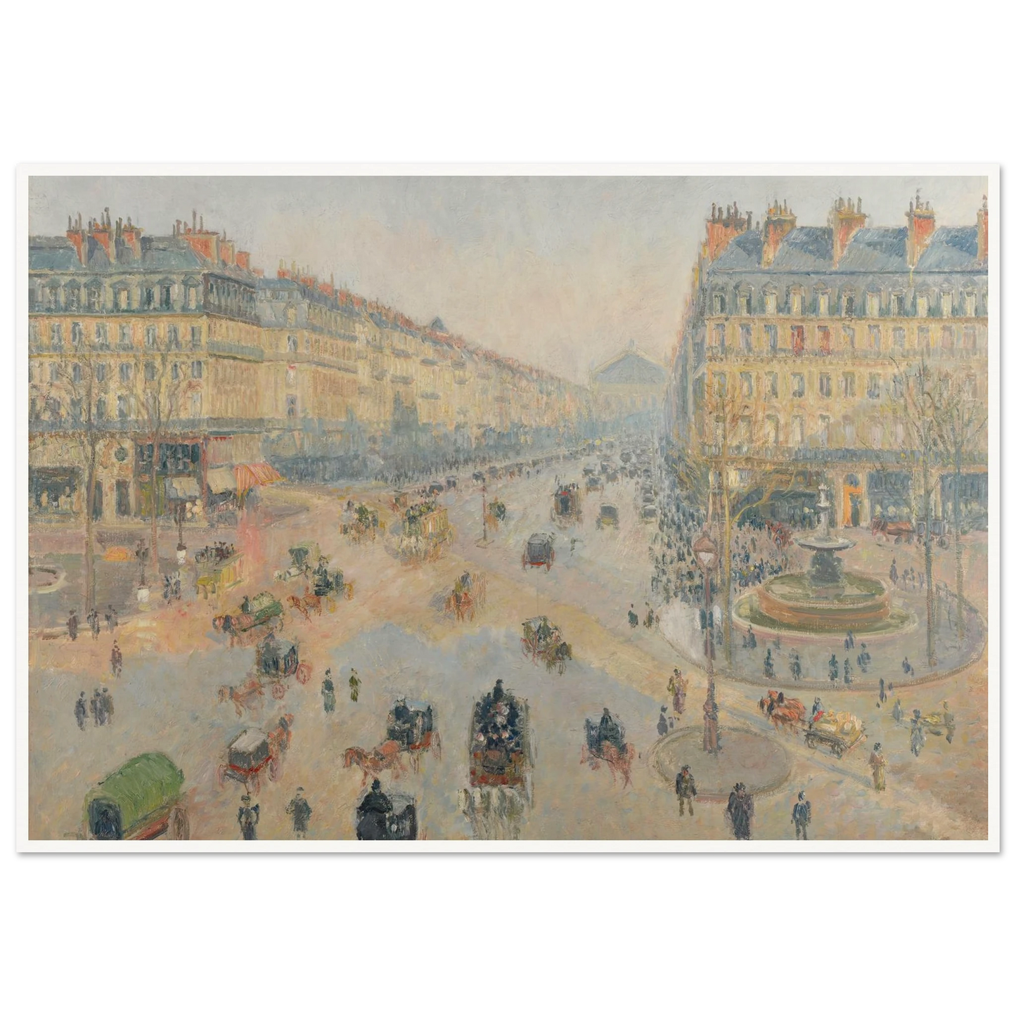 L’Avenue de l’Opéra (1898) Art Print | Camille Pissarro-Quipham Collections