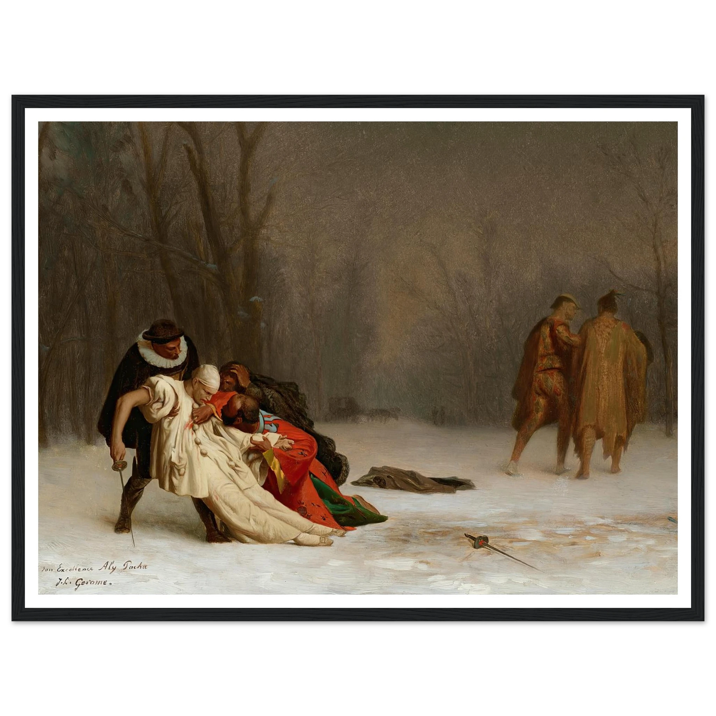 Sortie du bal masqué Art Print | Jean Leon Gerome-Quipham Collections