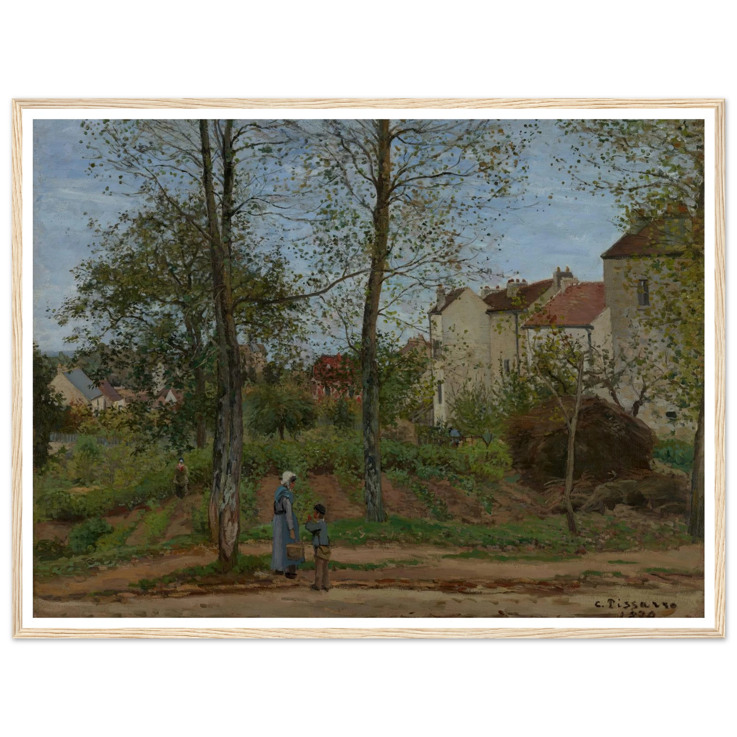 Landscape at Louveciennes (1870) Art Print | Camille Pissarro-Quipham Collections