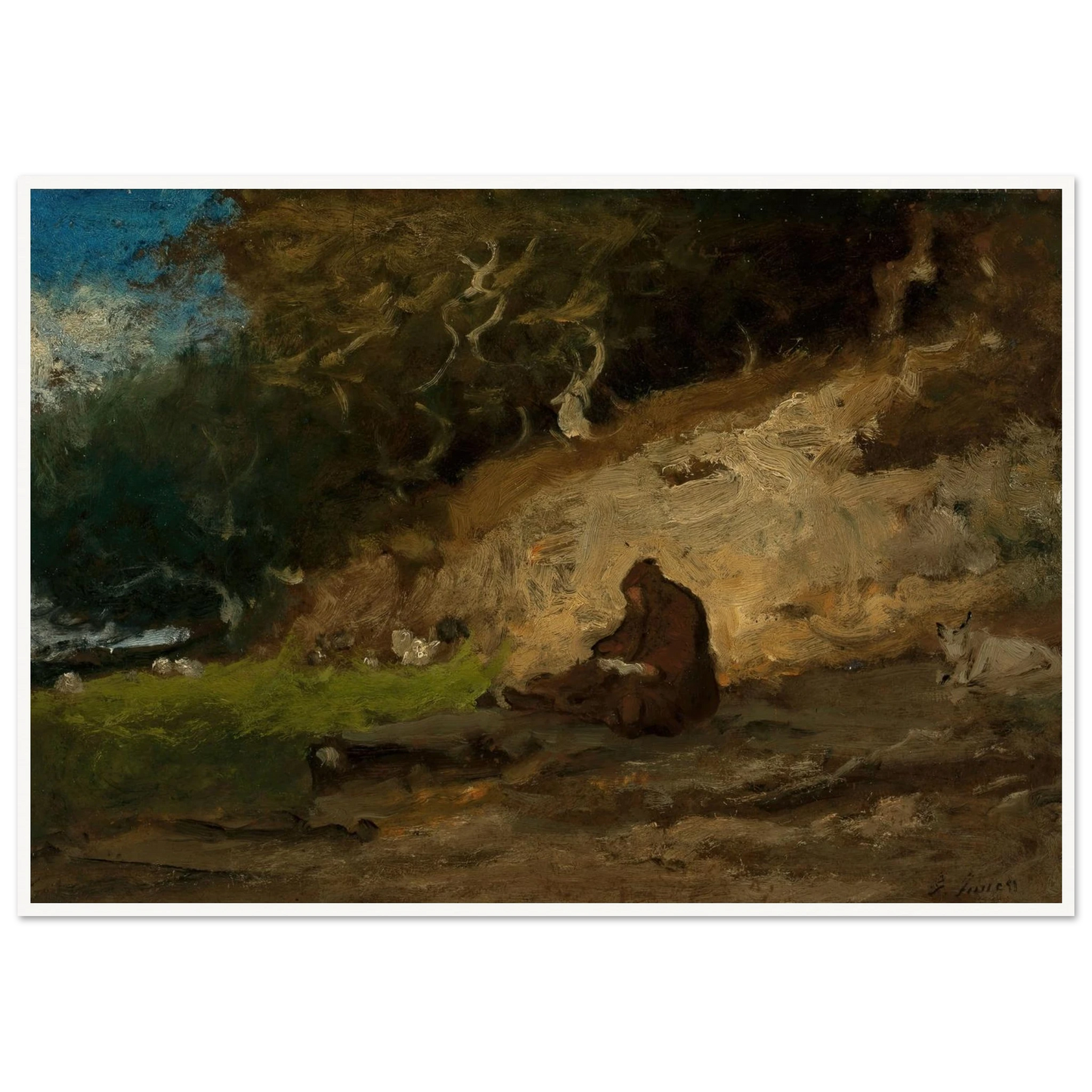 The Hermit (circa 1883-85) Art Print | George Inness-Quipham Collections