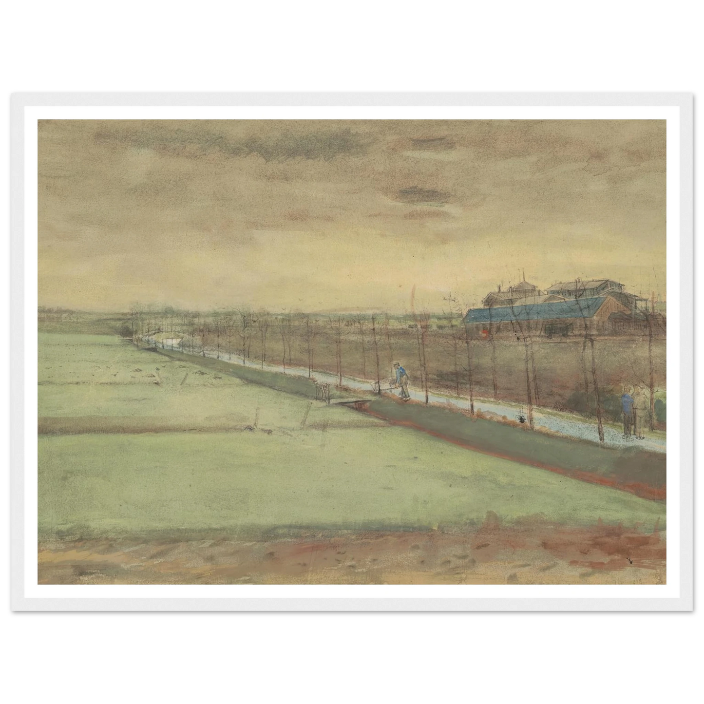 Weilanden bij Rijswijk en de Schenkweg (1882) Art Print | Vincent van Gogh-Quipham Collections