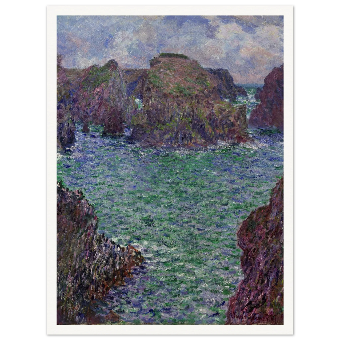 Port-Goulphar, Belle-Île (1887) Art Print | Claude Monet-Quipham Collections