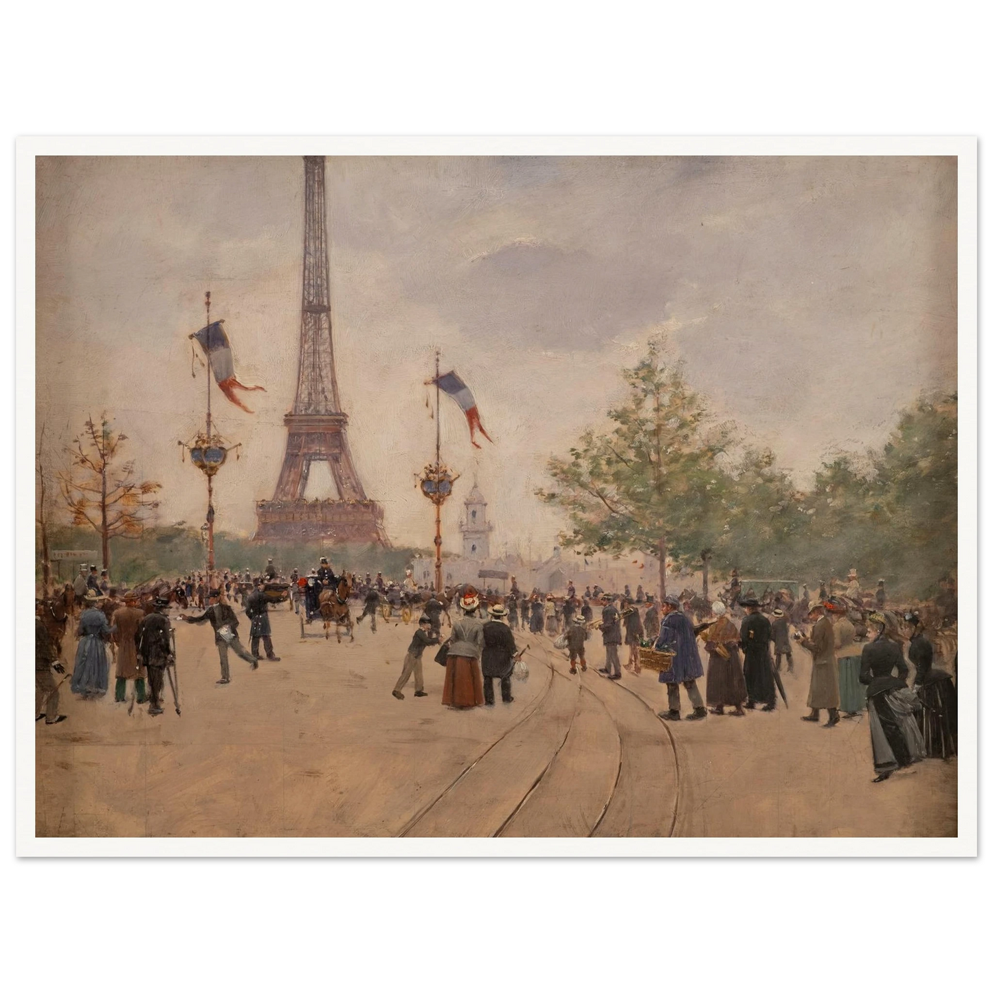 Entrée de l’exposition universelle de 1889 (1889) Art Print | Jean Beraud-Quipham Collections