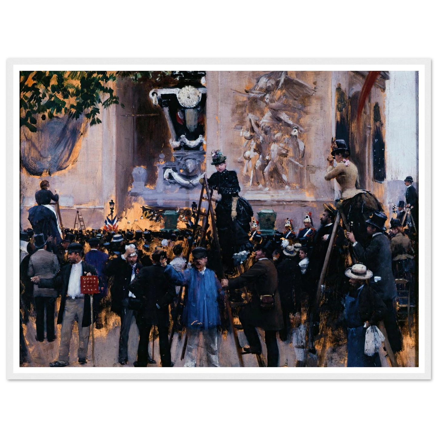 Les funérailles de Victor Hugo, place de l’Étoile (1er juin 1885) (1885) Art Print | Jean Beraud-Quipham Collections