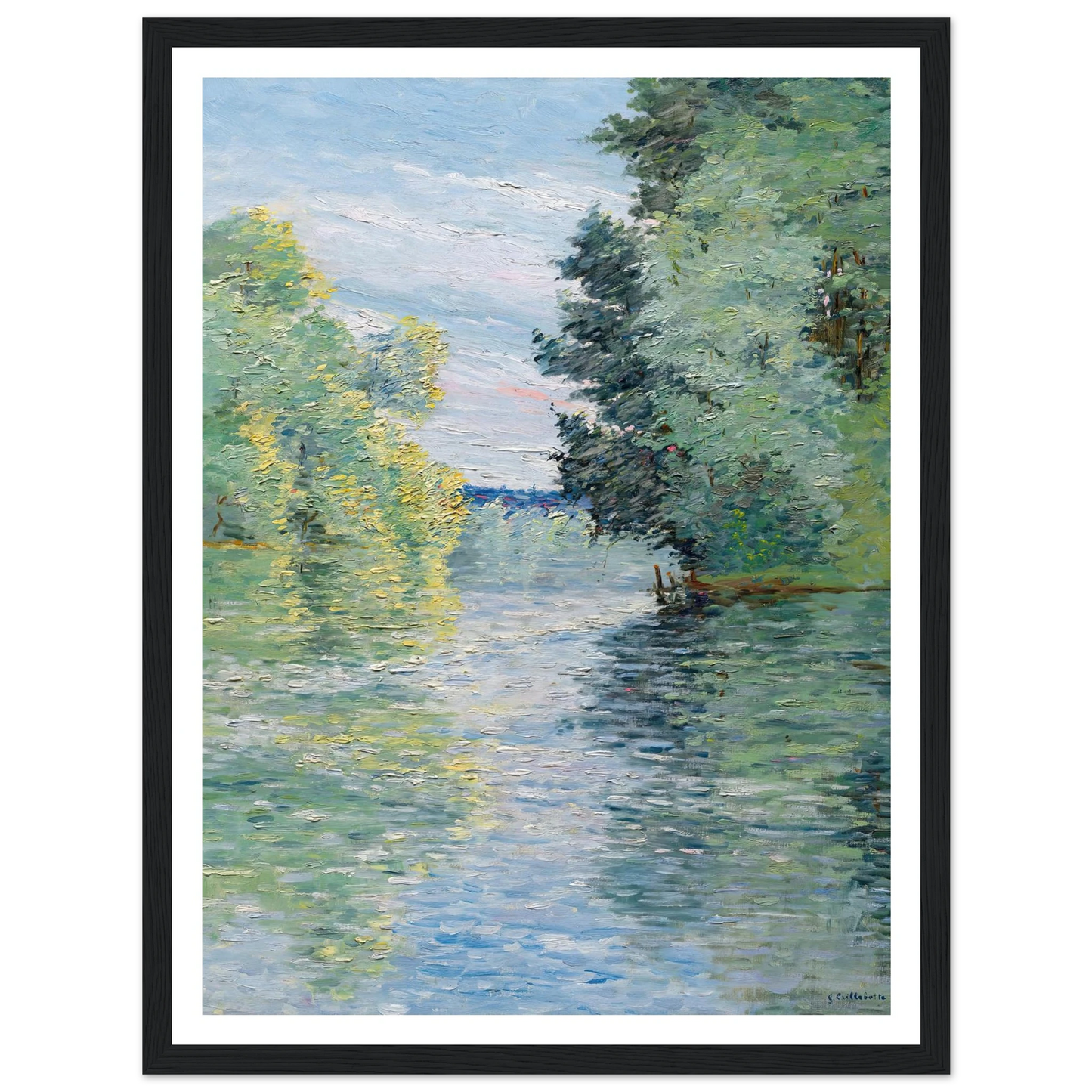 Le Petit bras de la Seine à Argenteuil (1890) Art Print | Gustave Caillebotte-Quipham Collections