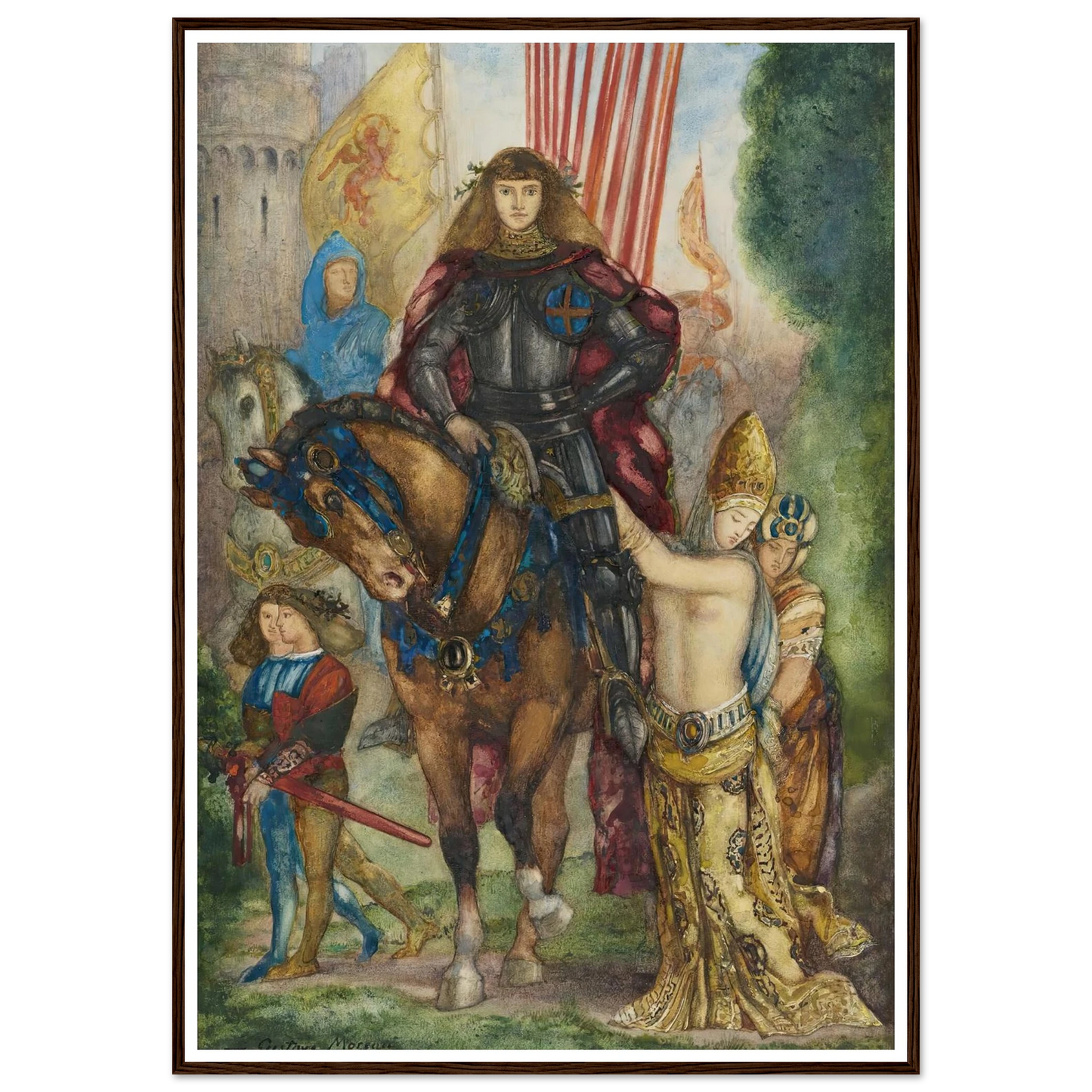 Reître et captives Art Print | Gustave Moreau-Quipham Collections