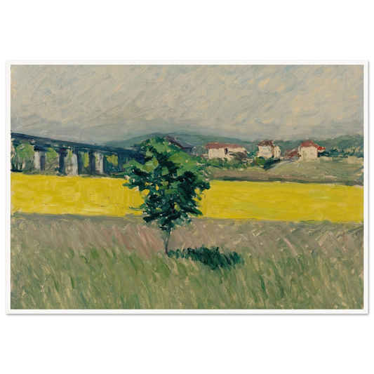 Prairie Au Pont D’argenteuil Art Print | Gustave Caillebotte-Quipham Collections