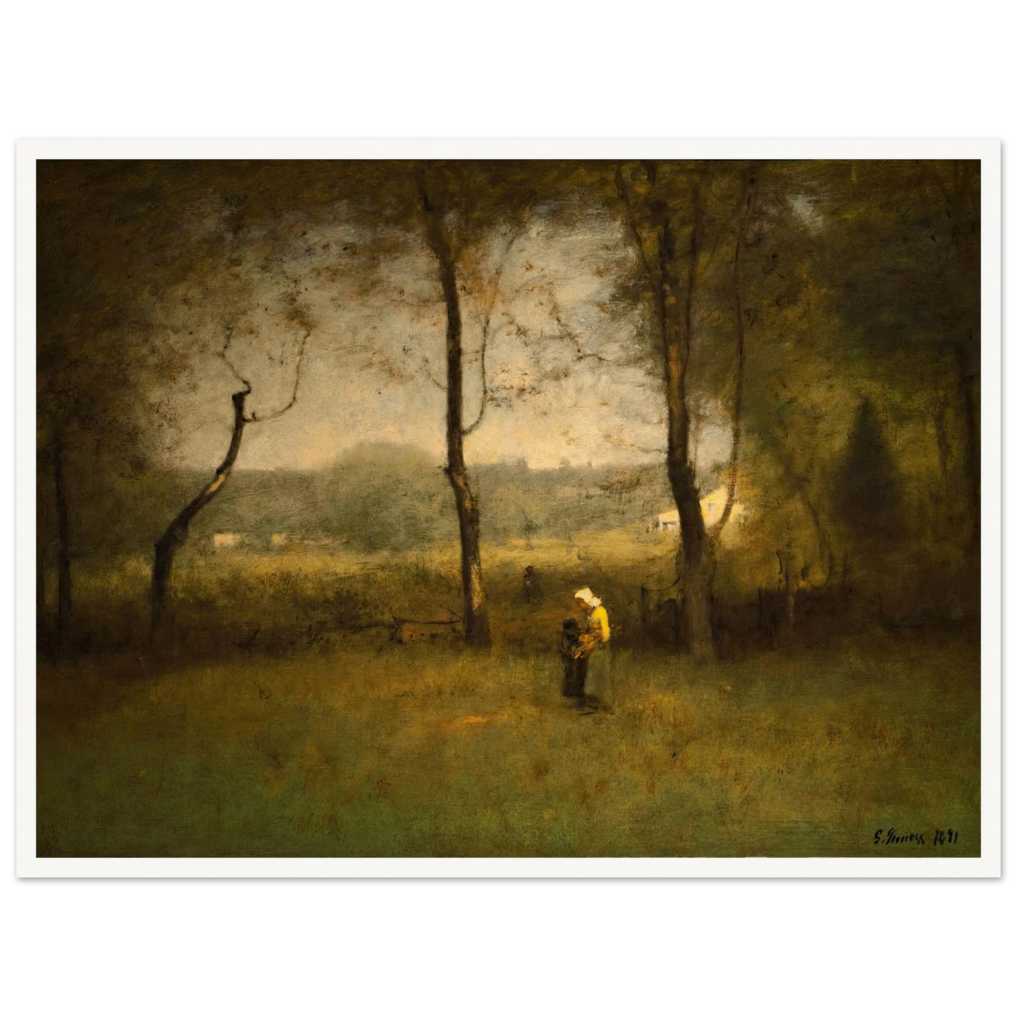 Wood Gatherers, An Autumn Afternoon (1891) Art Print | George Inness-Quipham Collections