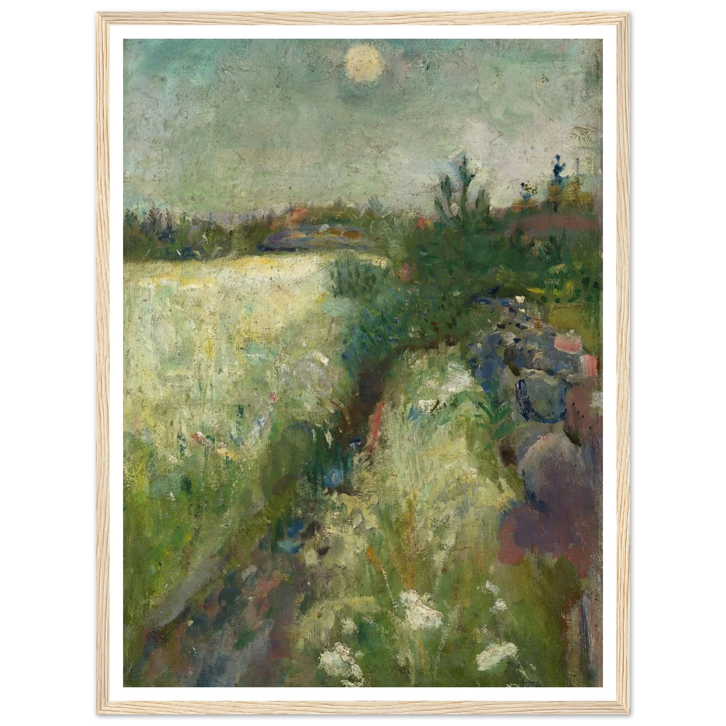Flowery Meadow at Veierland (1887) Art Print | Edvard Munch-Quipham Collections