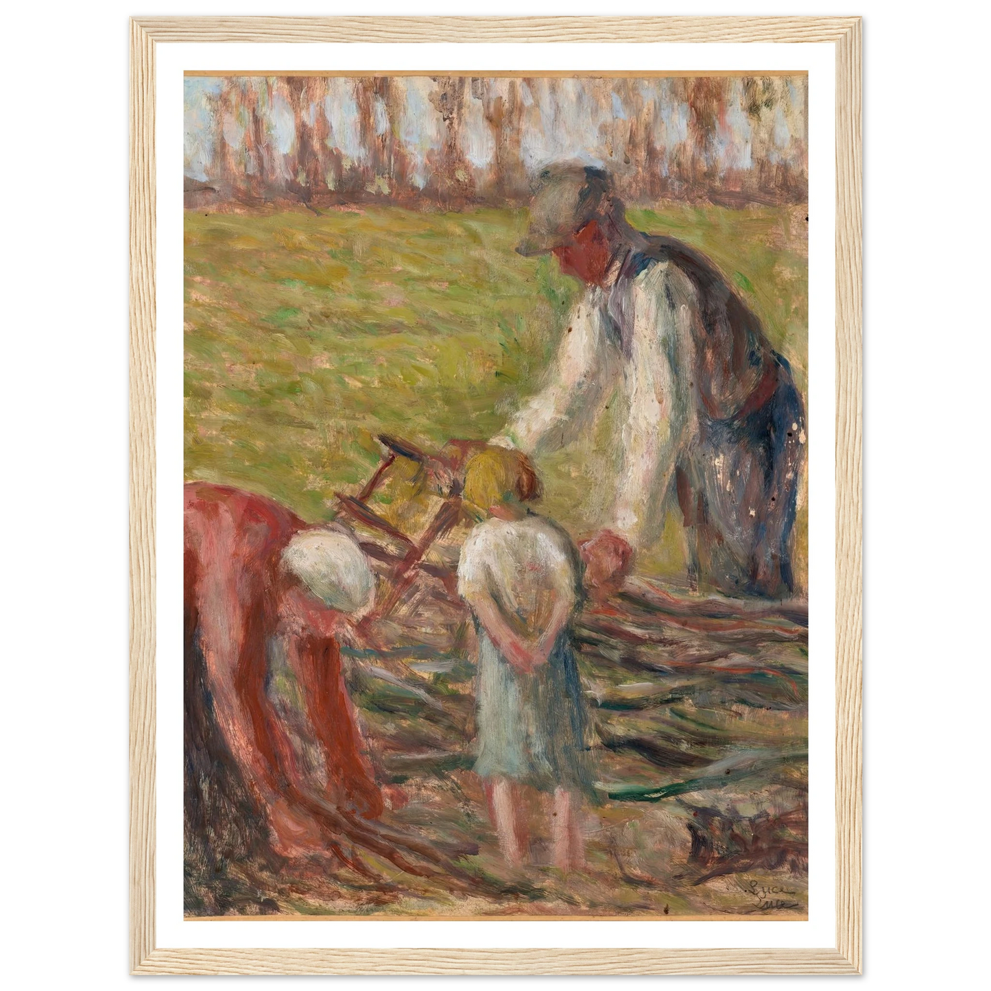 Le scieur de fagots (1935) Art Print | Maximilien Luce-Quipham Collections