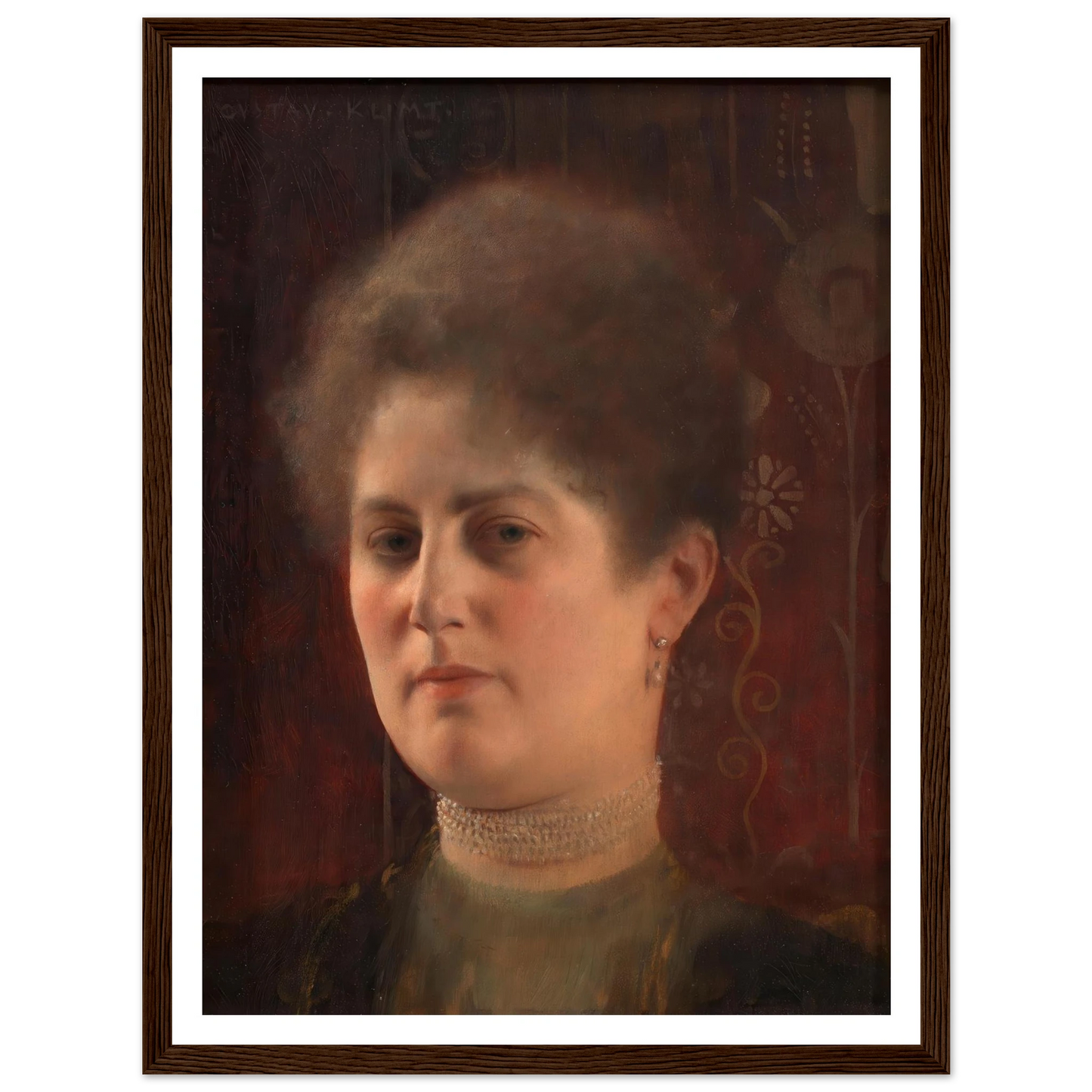 Bildnis einer unbekannten Frau (Frau Heymann) (1884–1904) Art Print | Gustav Klimt-Quipham Collections