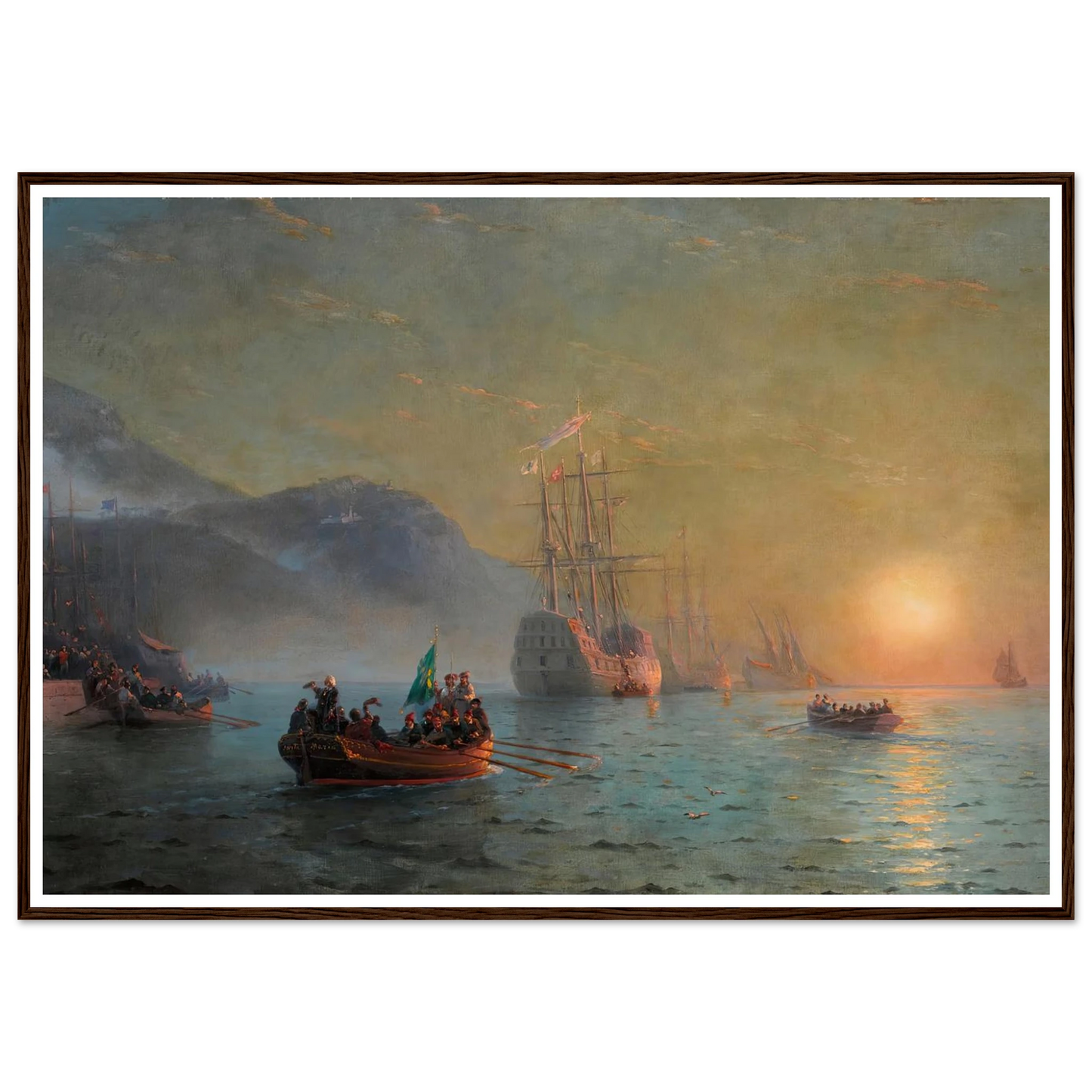 Columbus’ Farewell before Starting on his Voyage from Port Palos in Spain (1892) Art Print | Ivan Konstantinovich Aivazovsky-Quipham Collections