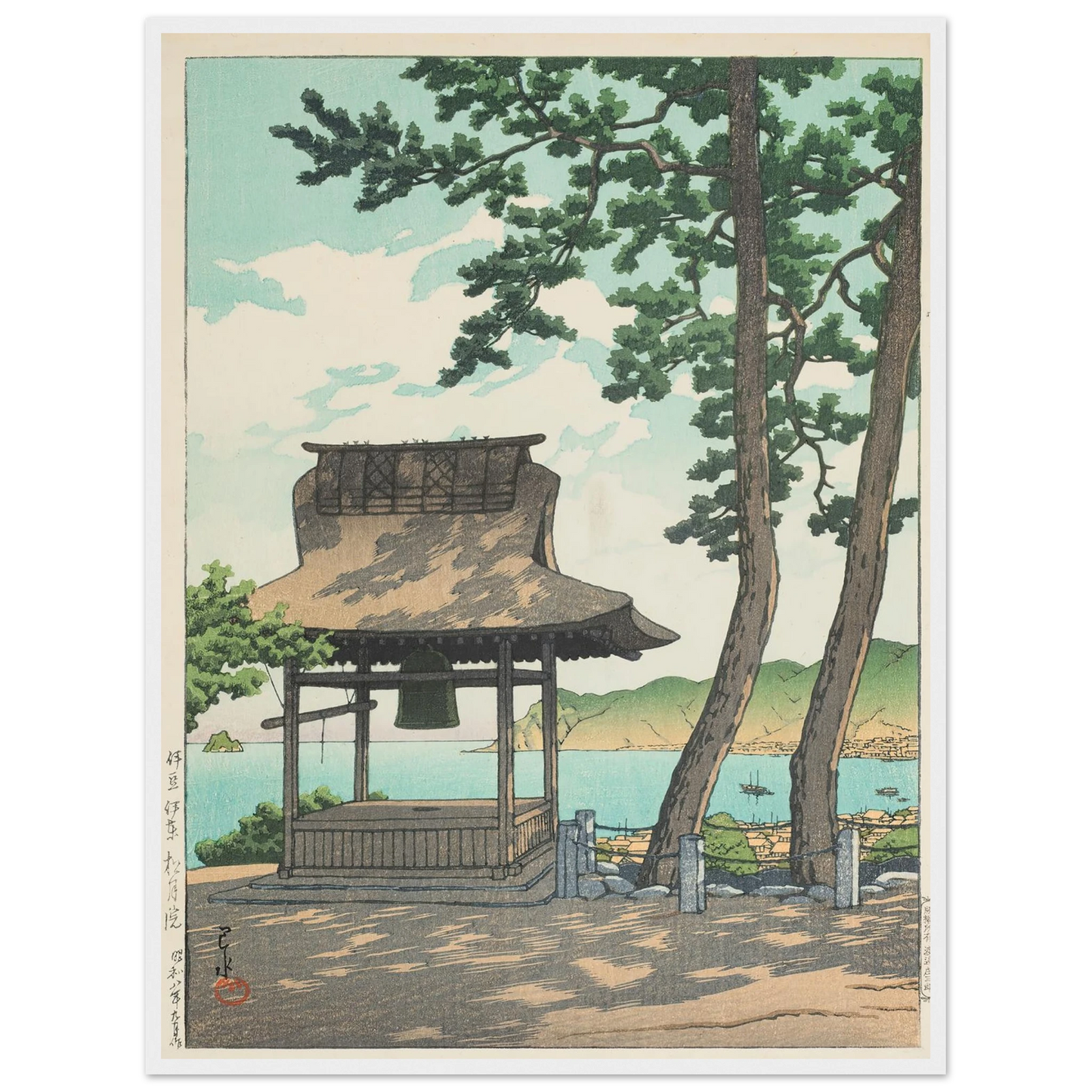 Izu Ito Shugetsuin (Shugetsu Temple in Ito, Izu) (1933) Art Print | Kawase Hasui-Quipham Collections