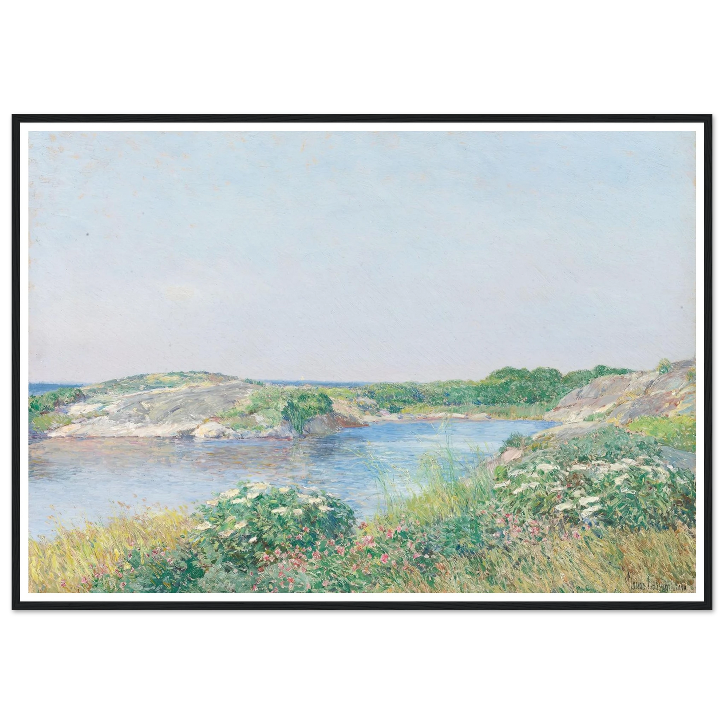 The Little Pond, Appledore (1890) Art Print | Childe Hassam-Quipham Collections