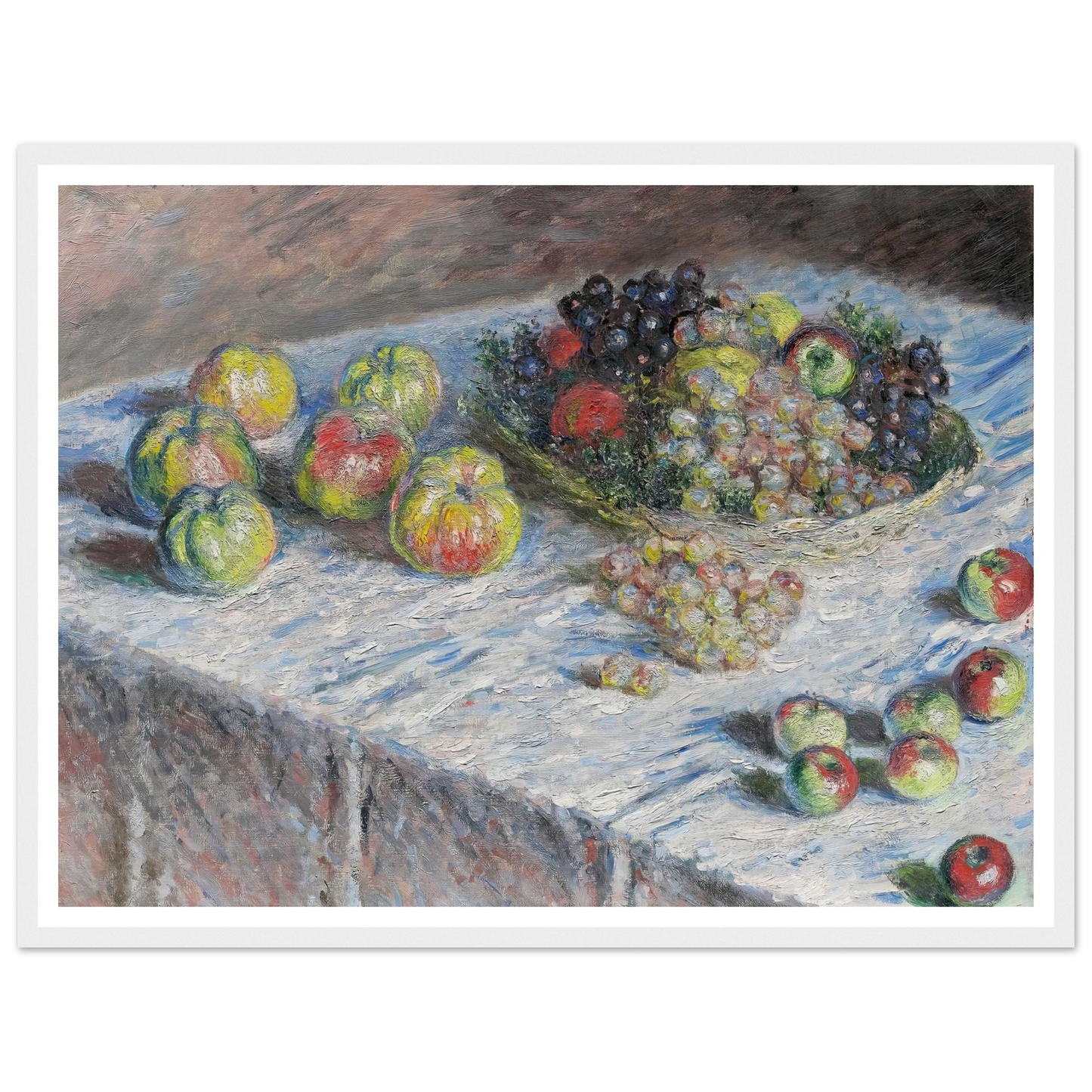 Apples and Grapes (1880) Art Print | Claude Monet-Quipham Collections