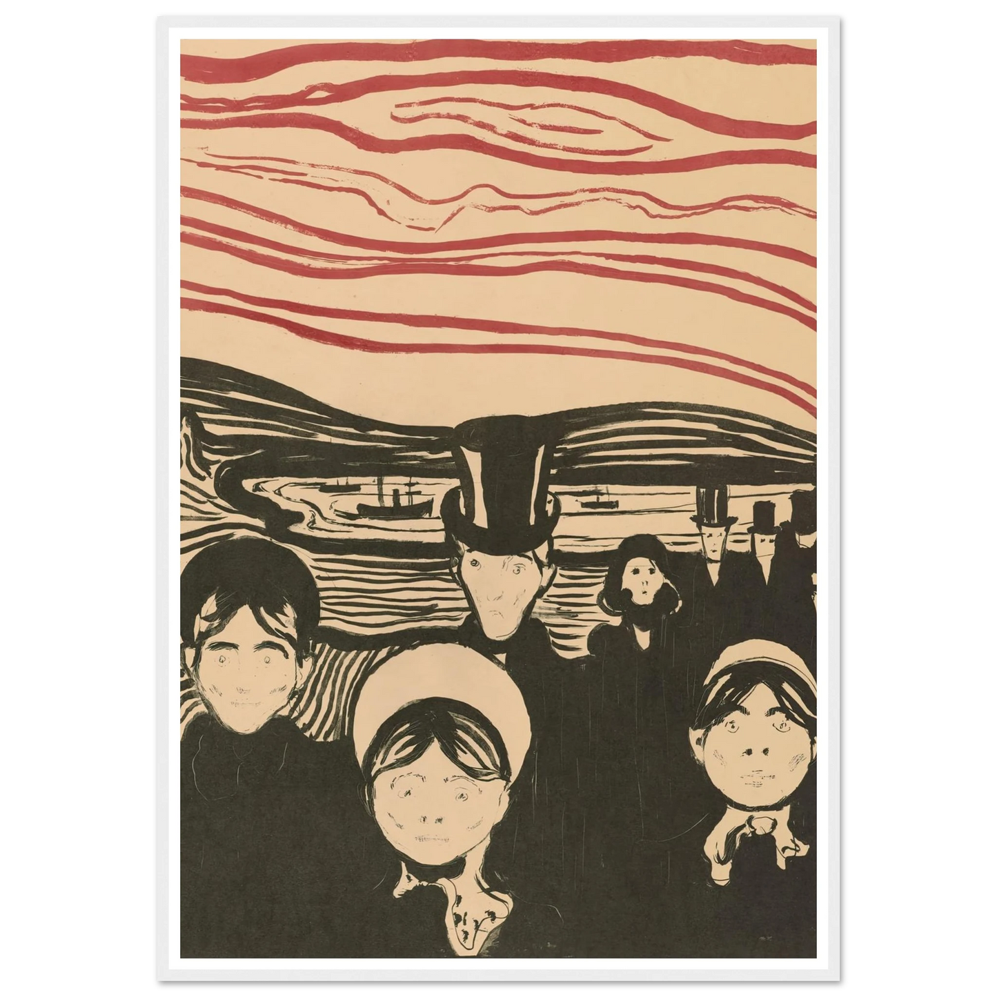 Angst (1896) Art Print | Edvard Munch-Quipham Collections