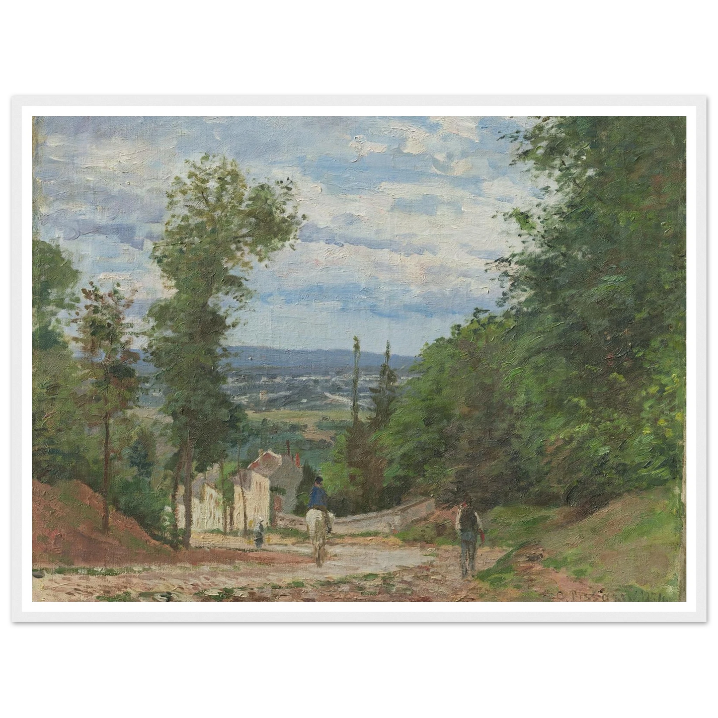 La Route de Marly, Louveciennes (1871) Art Print | Camille Pissarro-Quipham Collections