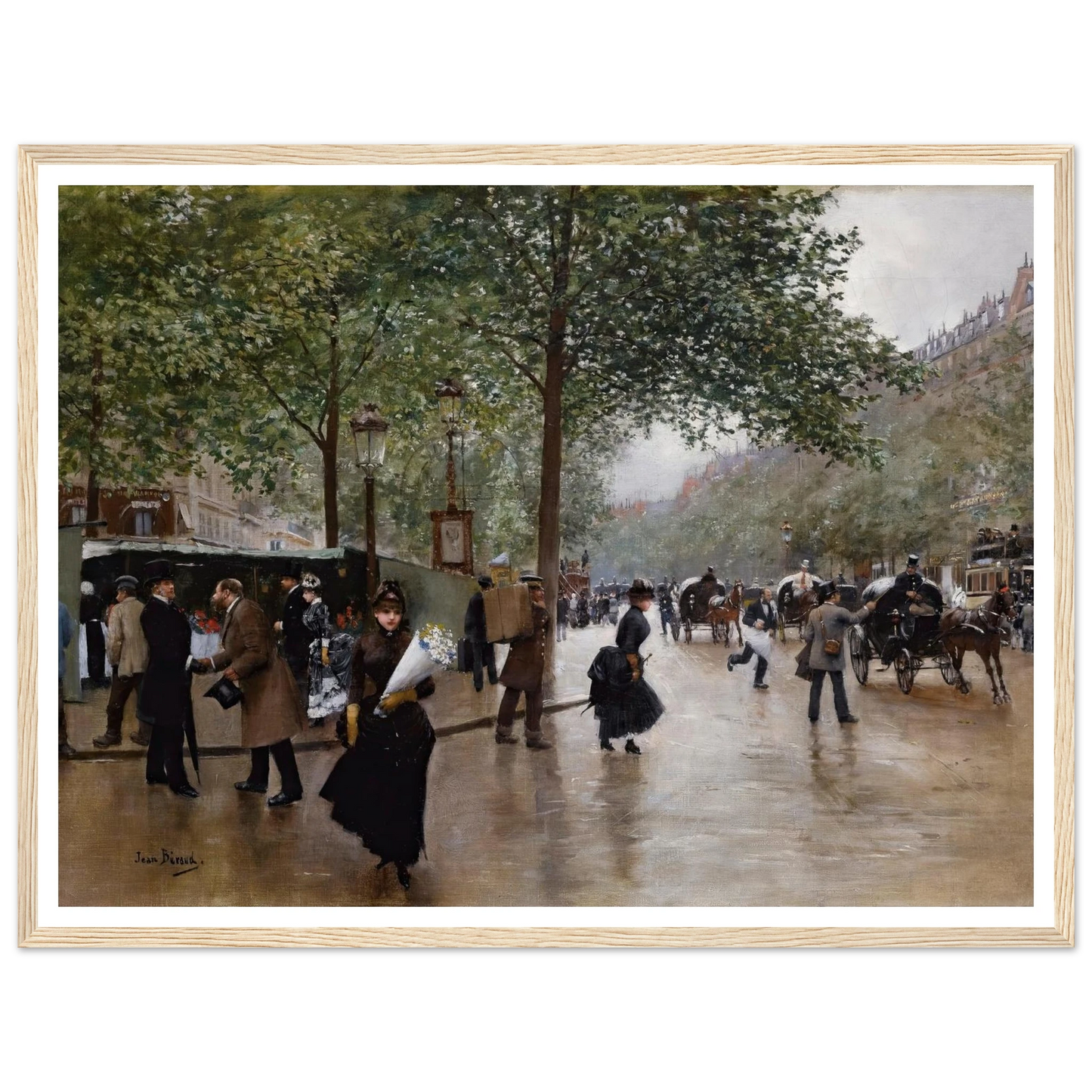 Sur Les Grands Boulevards Art Print | Jean Beraud-Quipham Collections