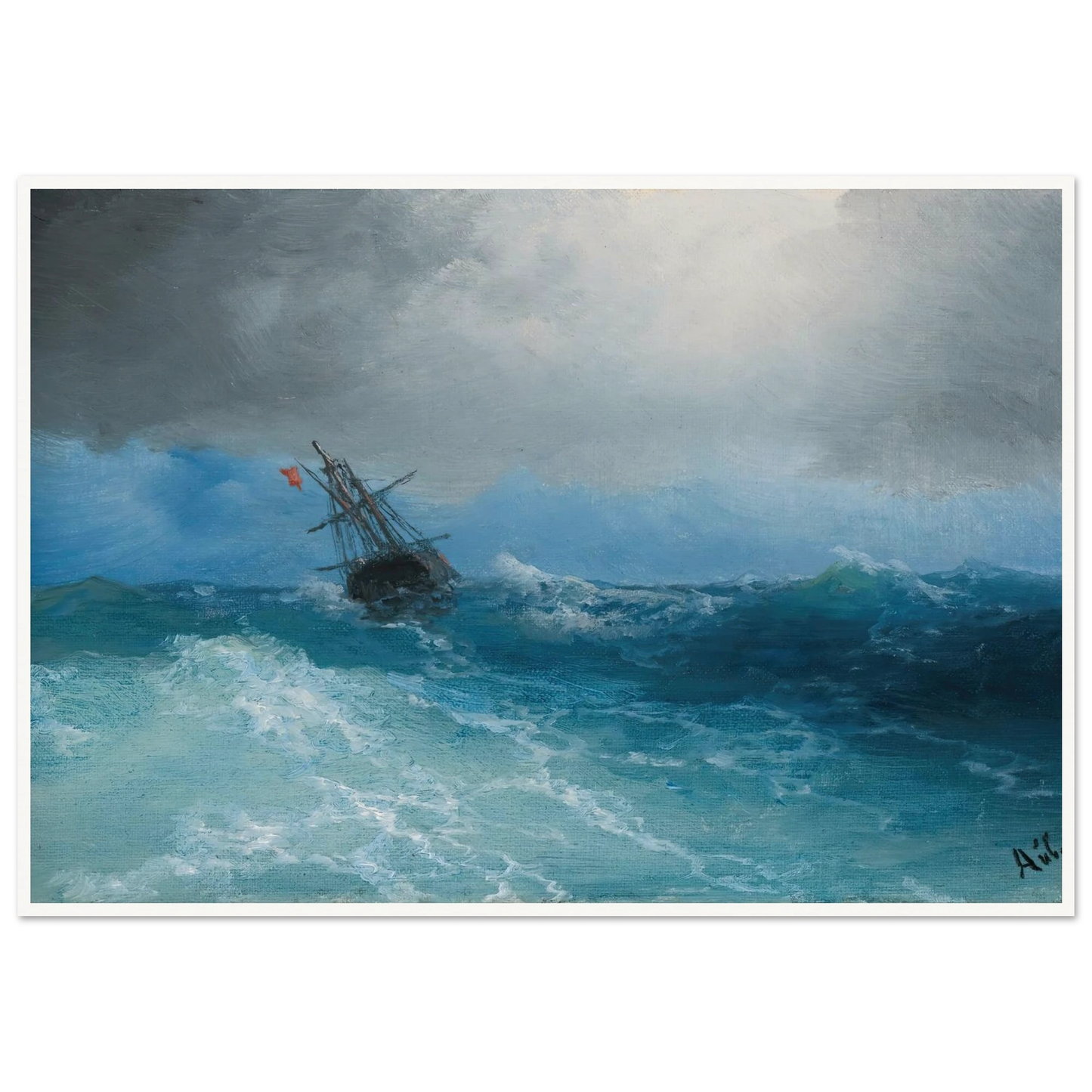 Gathering Storm (1899) Art Print | Ivan Konstantinovich Aivazovsky-Quipham Collections