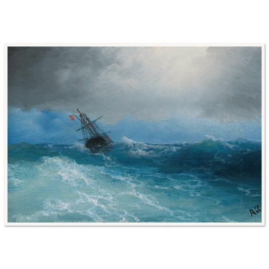 Gathering Storm (1899) Art Print | Ivan Konstantinovich Aivazovsky-Quipham Collections