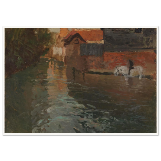 River in northern France (1898) Art Print | Frits Thaulow-Quipham Collections