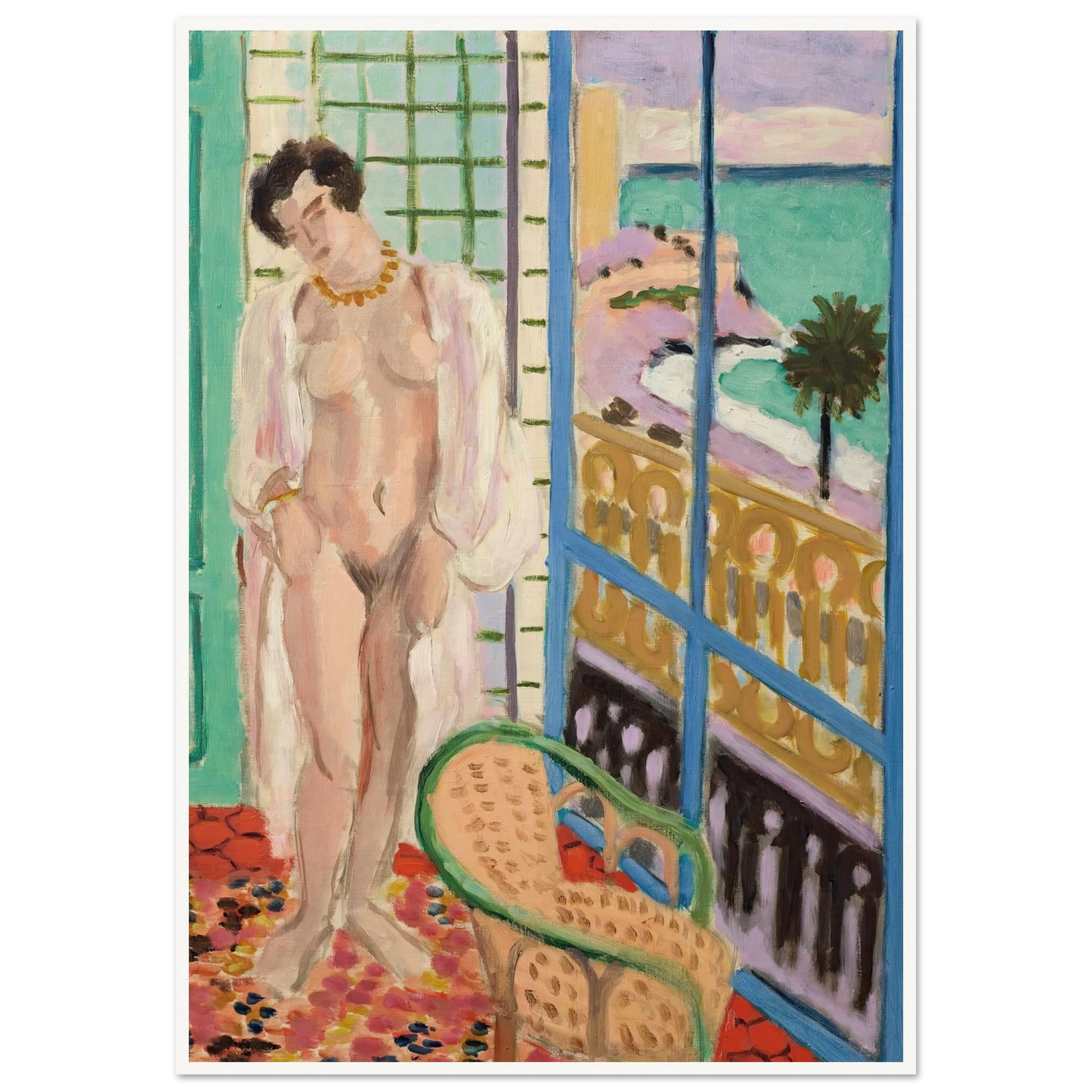 Nu à la fenêtre (1929) Art Print | Henri Matisse-Quipham Collections