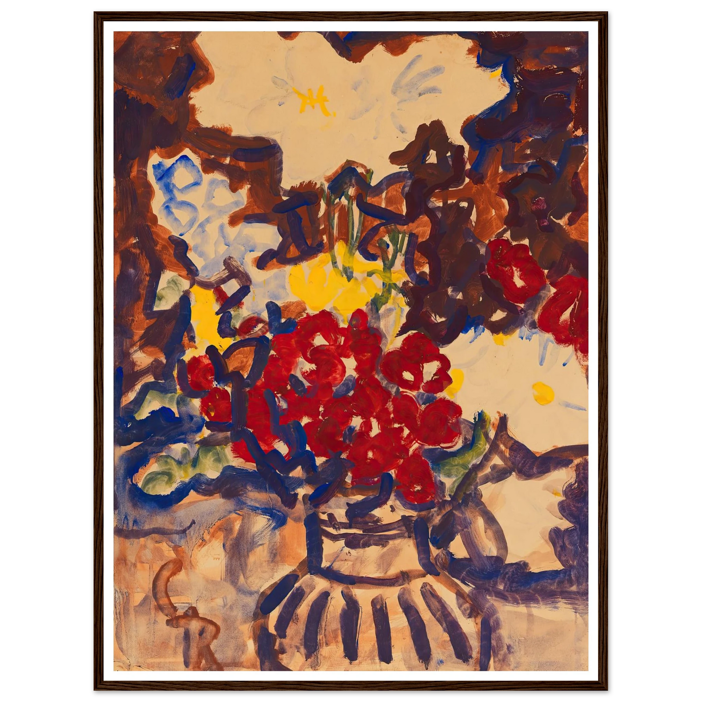 Bunter Sommerblumenstrauß (1915) Art Print | Christian Rohlfs-Quipham Collections