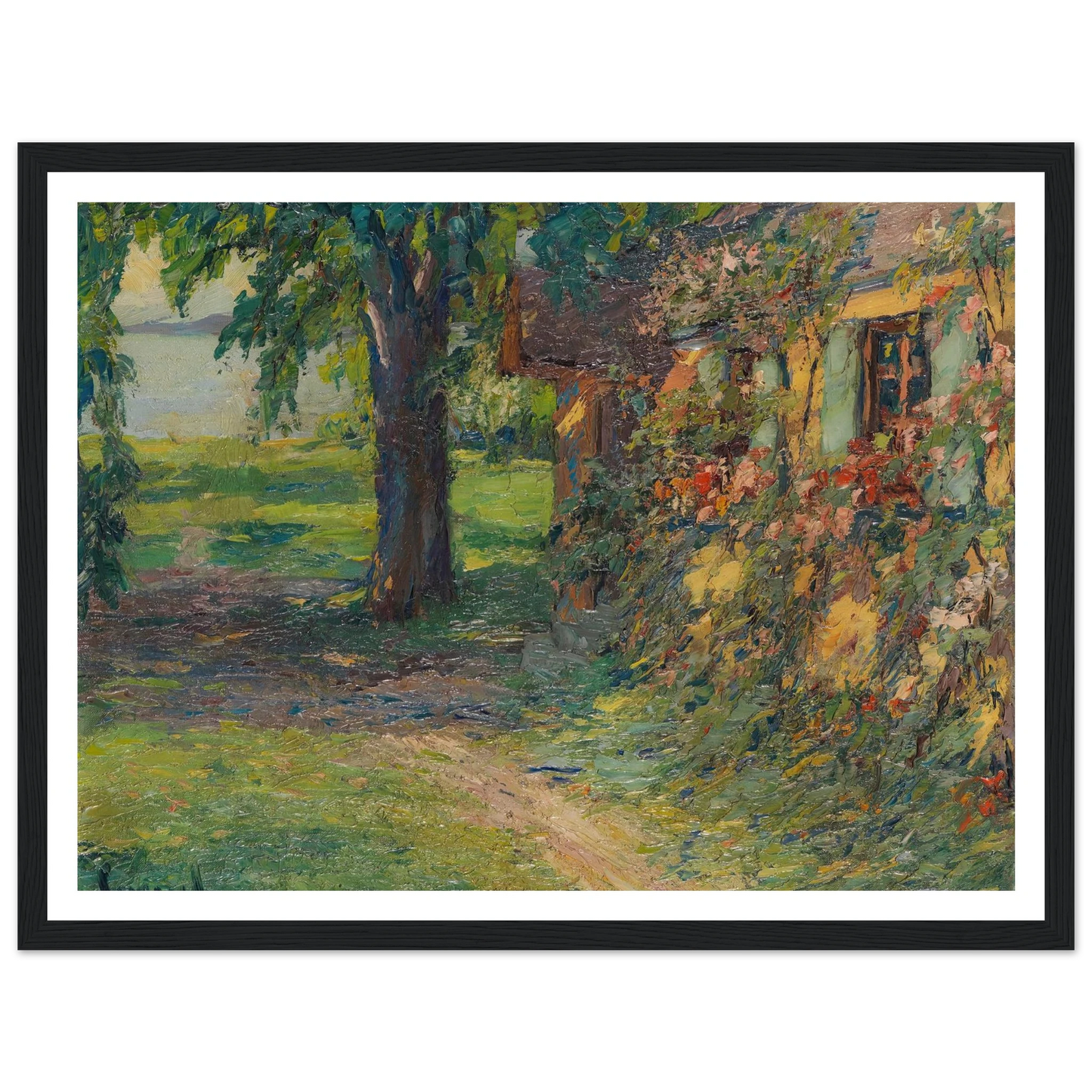 The artist’s house on Lake Starnberg (1920) Art Print | Edward Cucue-Quipham Collections