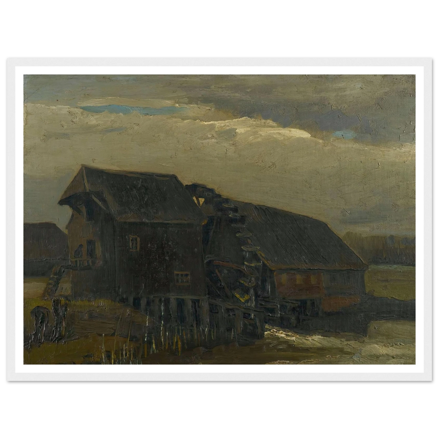 Water Mill At Opwetten (1884) Art Print | Vincent van Gogh-Quipham Collections