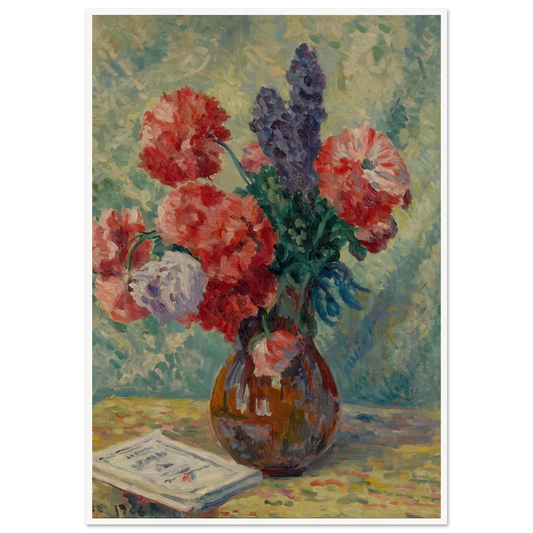 Vase de fleurs (1906) Art Print | Maximilien Luce-Quipham Collections
