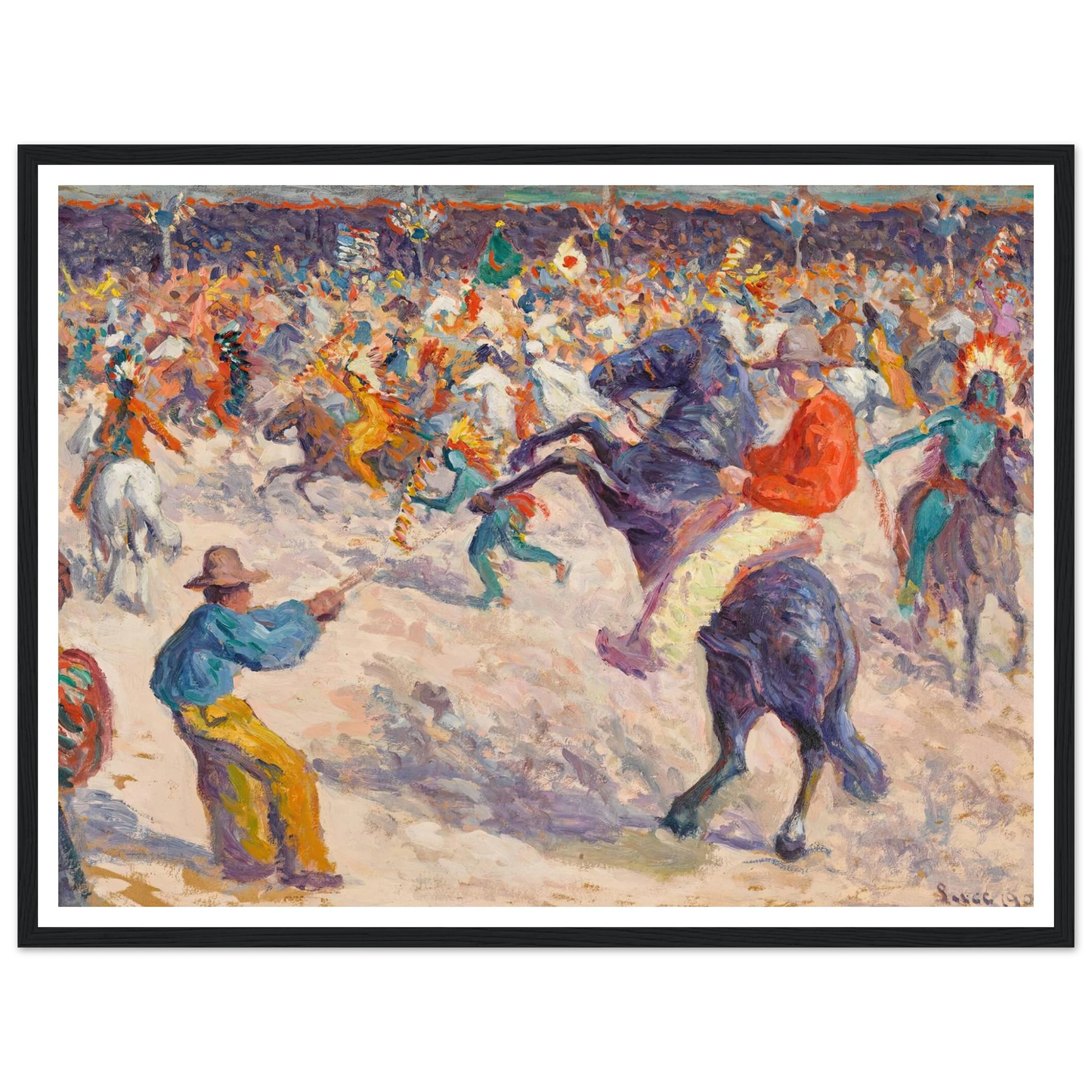 Buffalo Bill, le lasso (1906) Art Print | Maximilien Luce-Quipham Collections