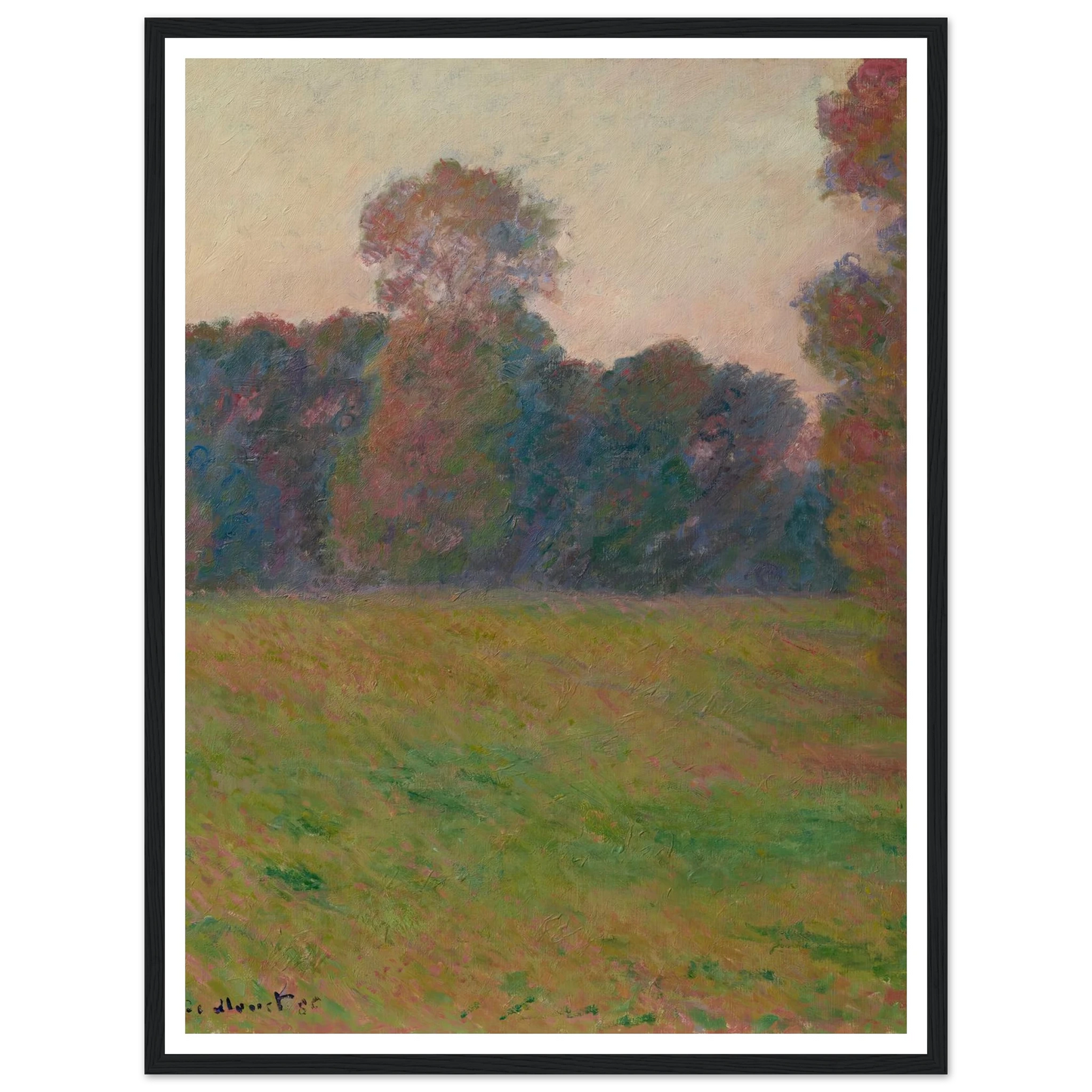 Prairie à Giverny (1886) Art Print | Claude Monet-Quipham Collections