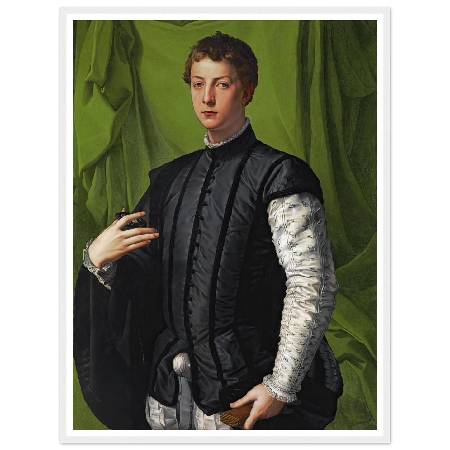 Portrait Of Lodovico Capponi (1550-1555) Art Print | Agnolo Bronzino-Quipham Collections