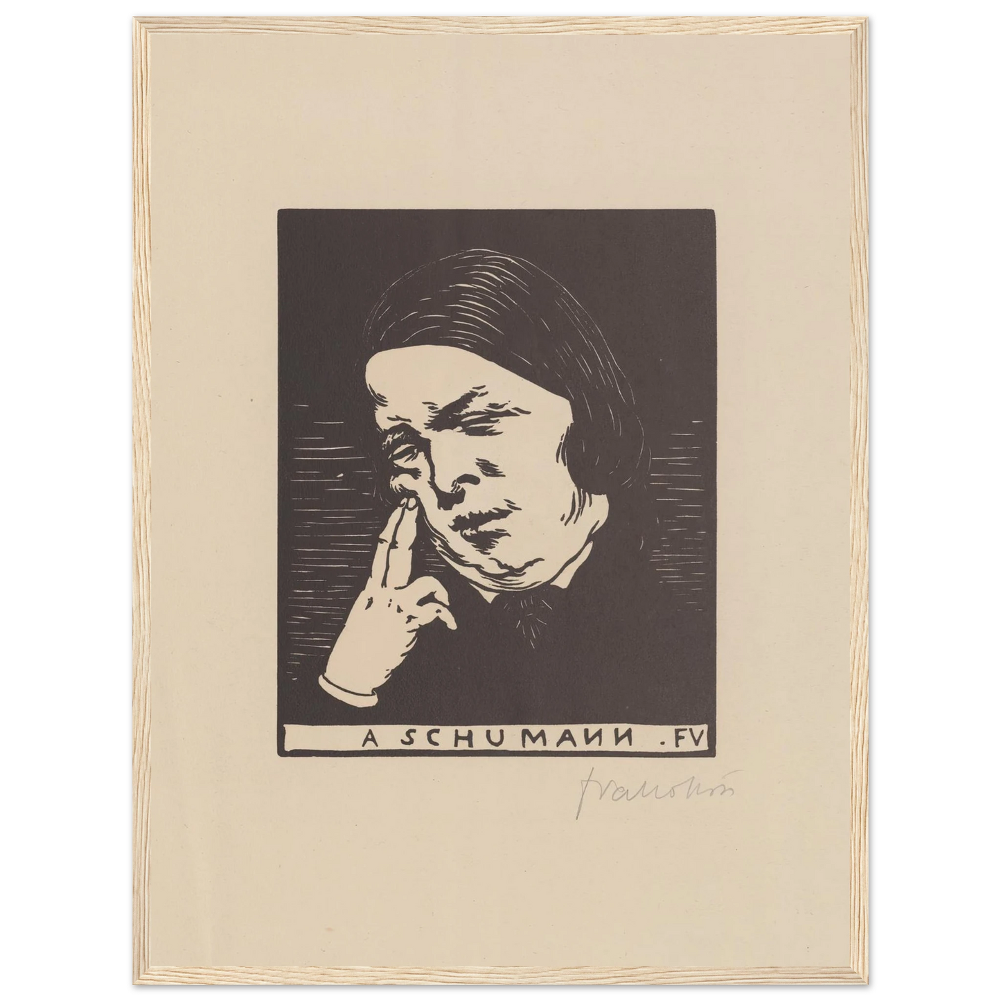 A Schumann (1893) Art Print | Felix Vallotton-Quipham Collections