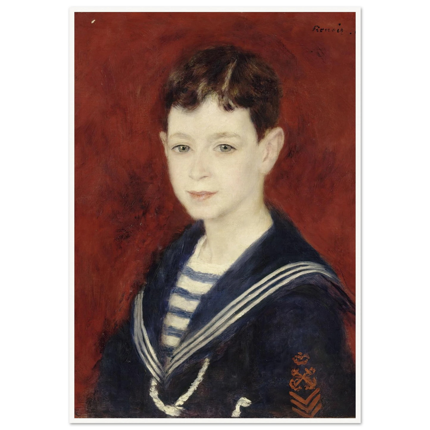 Fernand Halphen as a Boy (1880) Art Print | Pierre Auguste Renoir-Quipham Collections