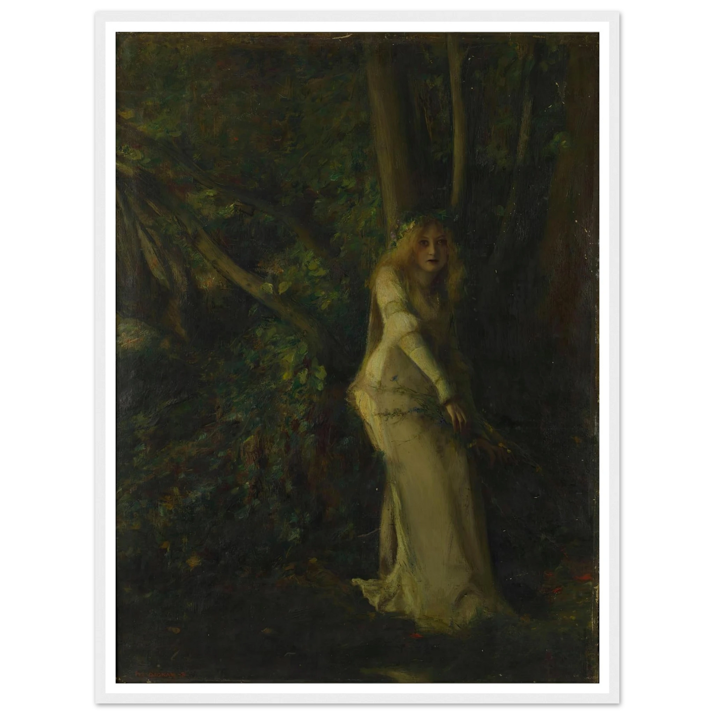 A Young Woman in the Play Art Print | Pascal Adolphe Jean Dagnan Bouveret-Quipham Collections
