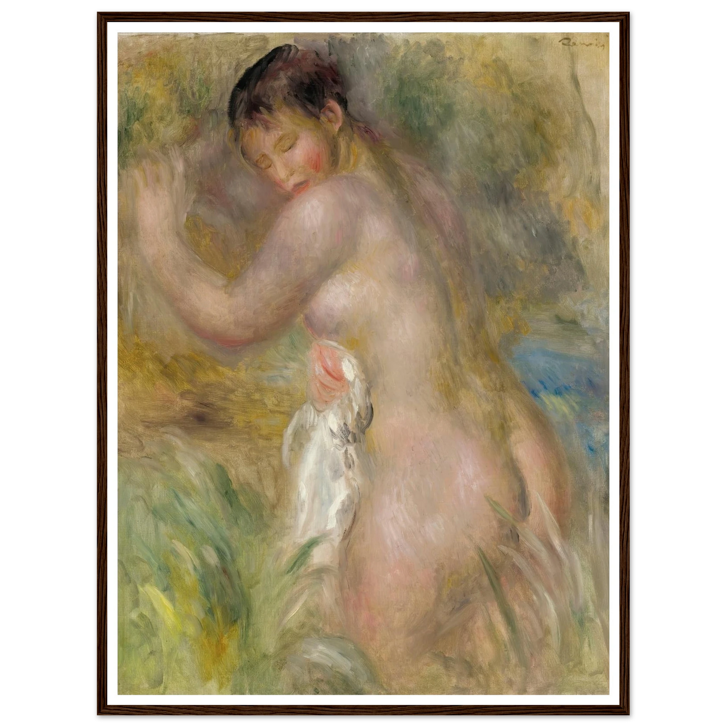 La Baigneuse Art Print | Pierre Auguste Renoir-Quipham Collections