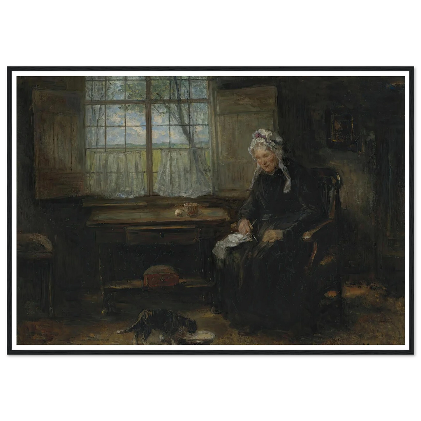 Une vieille demoiselle Art Print | Jozef Israels-Quipham Collections