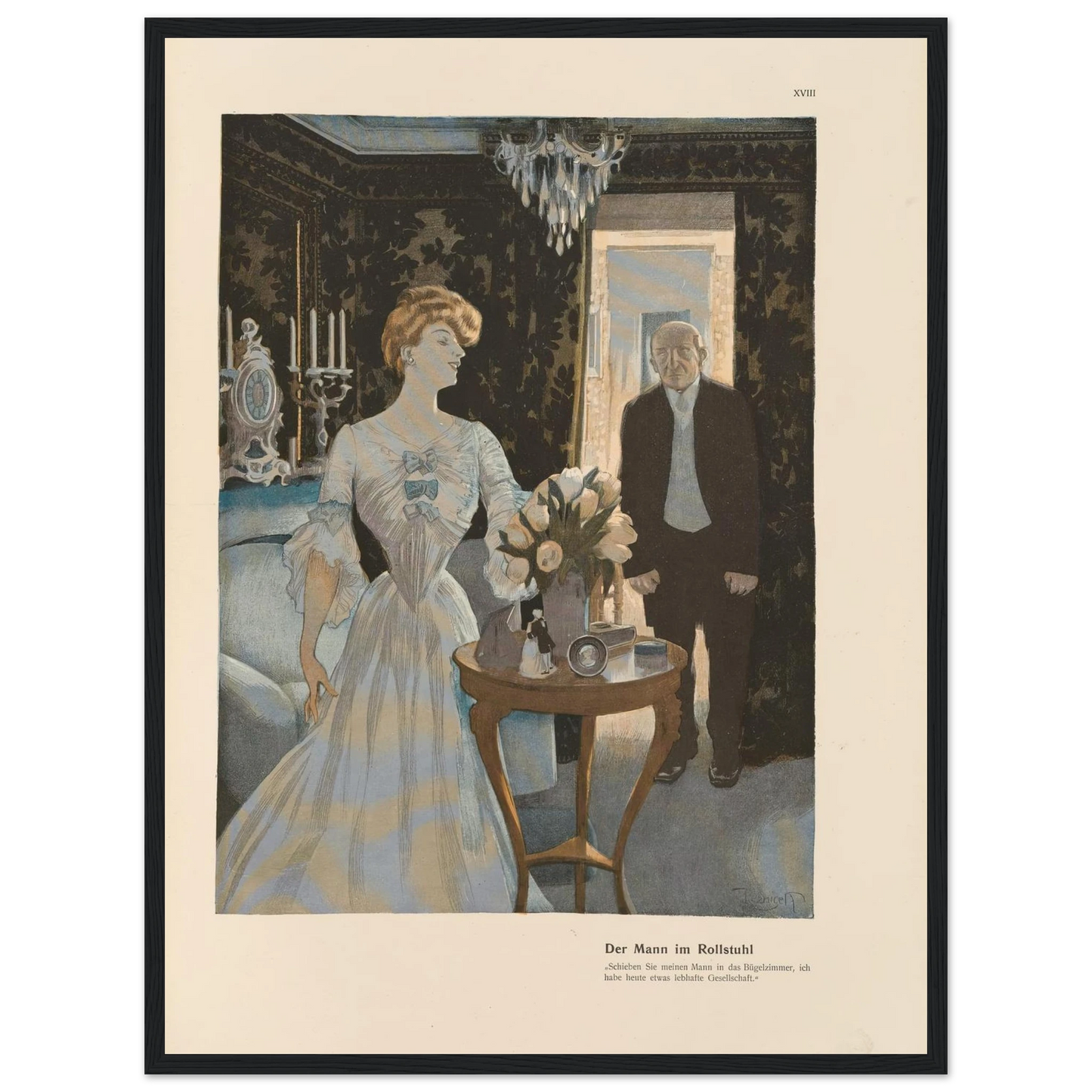 Der Mann im Rollstuhl (1908) Art Print | Ferdinand Freiherr von Reznicek-Quipham Collections