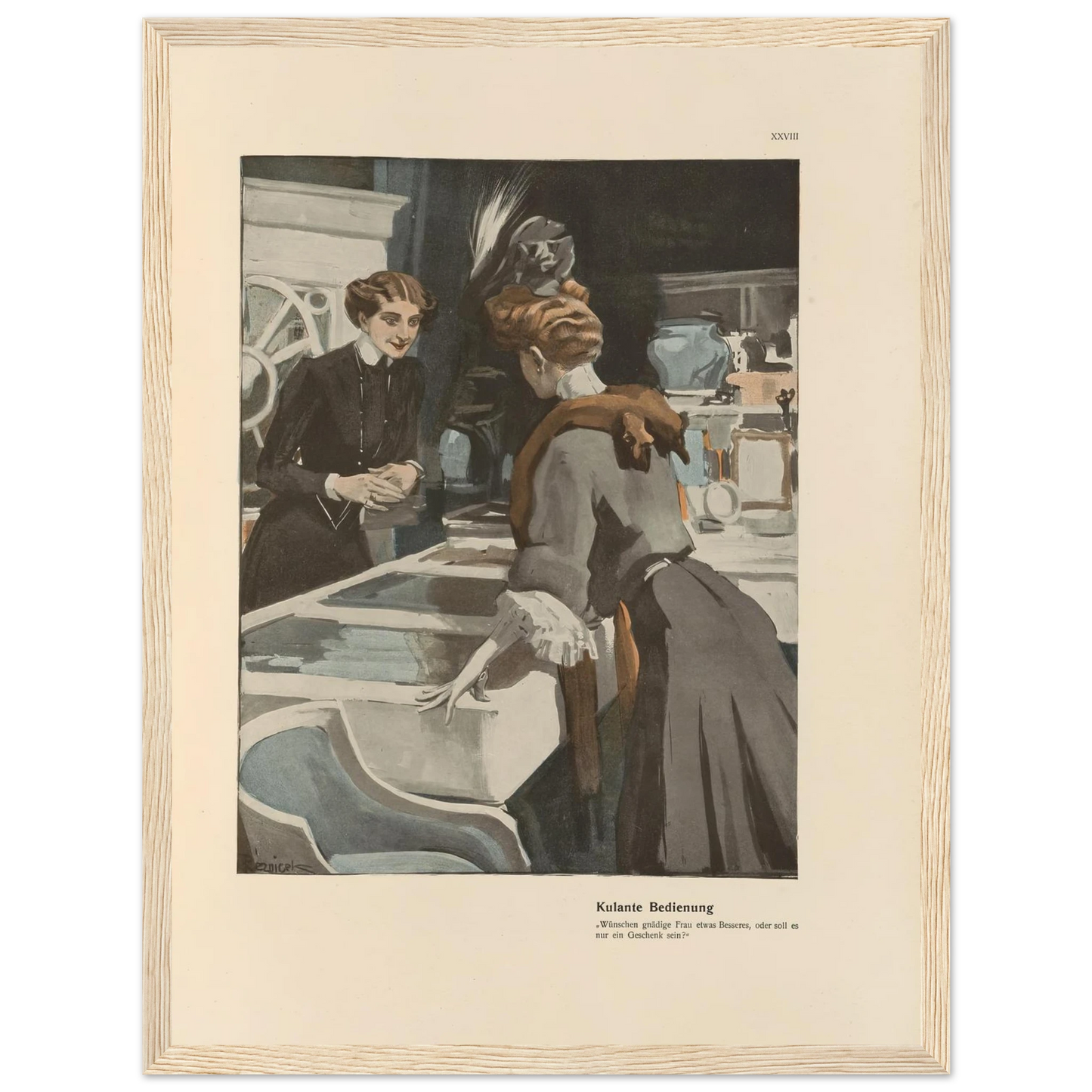 Kulante Bedienung (1908) Art Print | Ferdinand Freiherr von Reznicek-Quipham Collections