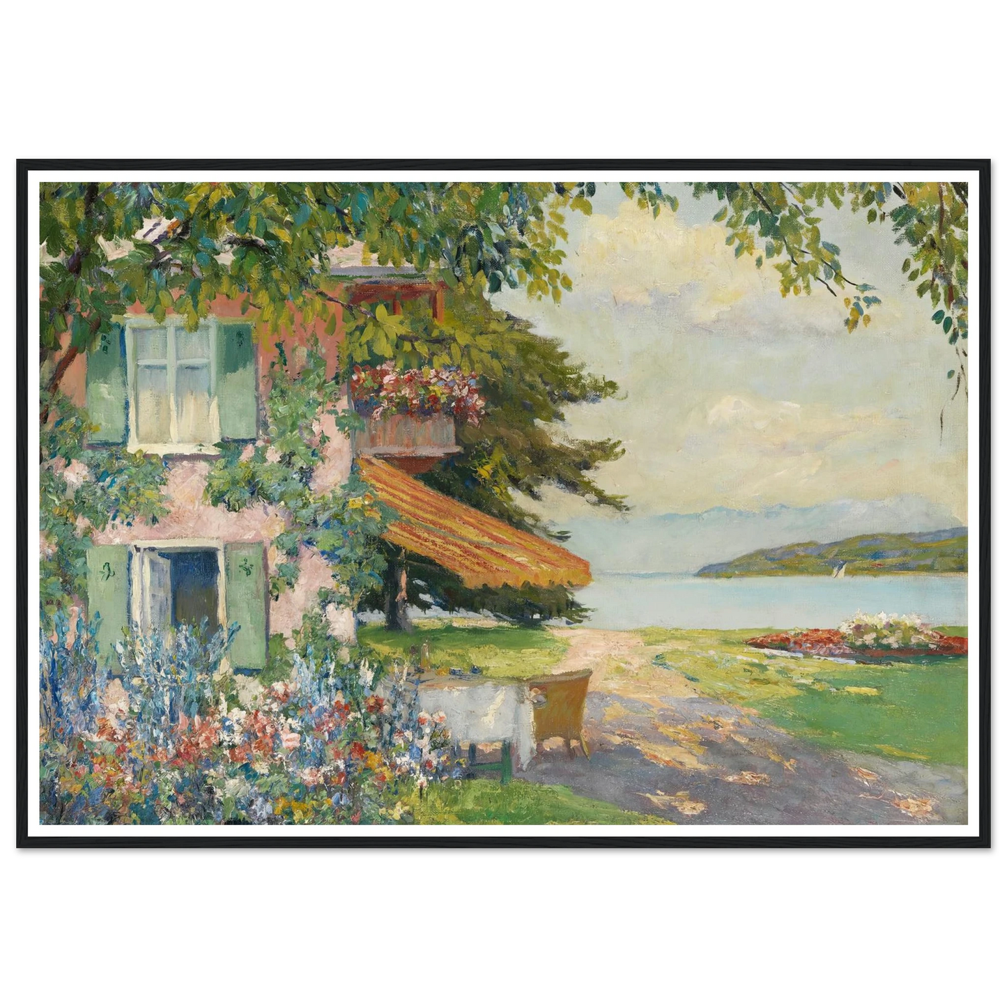 Spring Garden in Starnberg (1920) Art Print | Edward Cucue-Quipham Collections