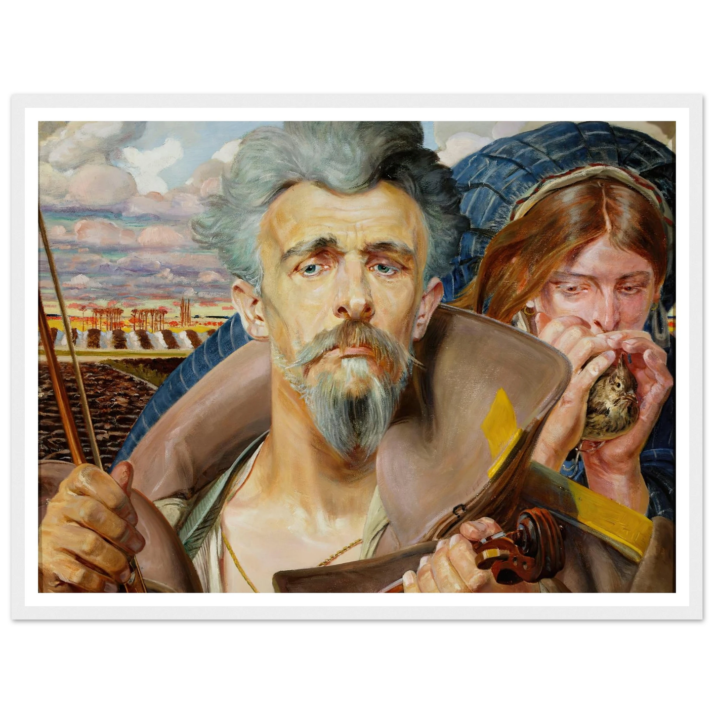 Music – central section of the triptych (1906) Art Print | Jacek Malczewski-Quipham Collections