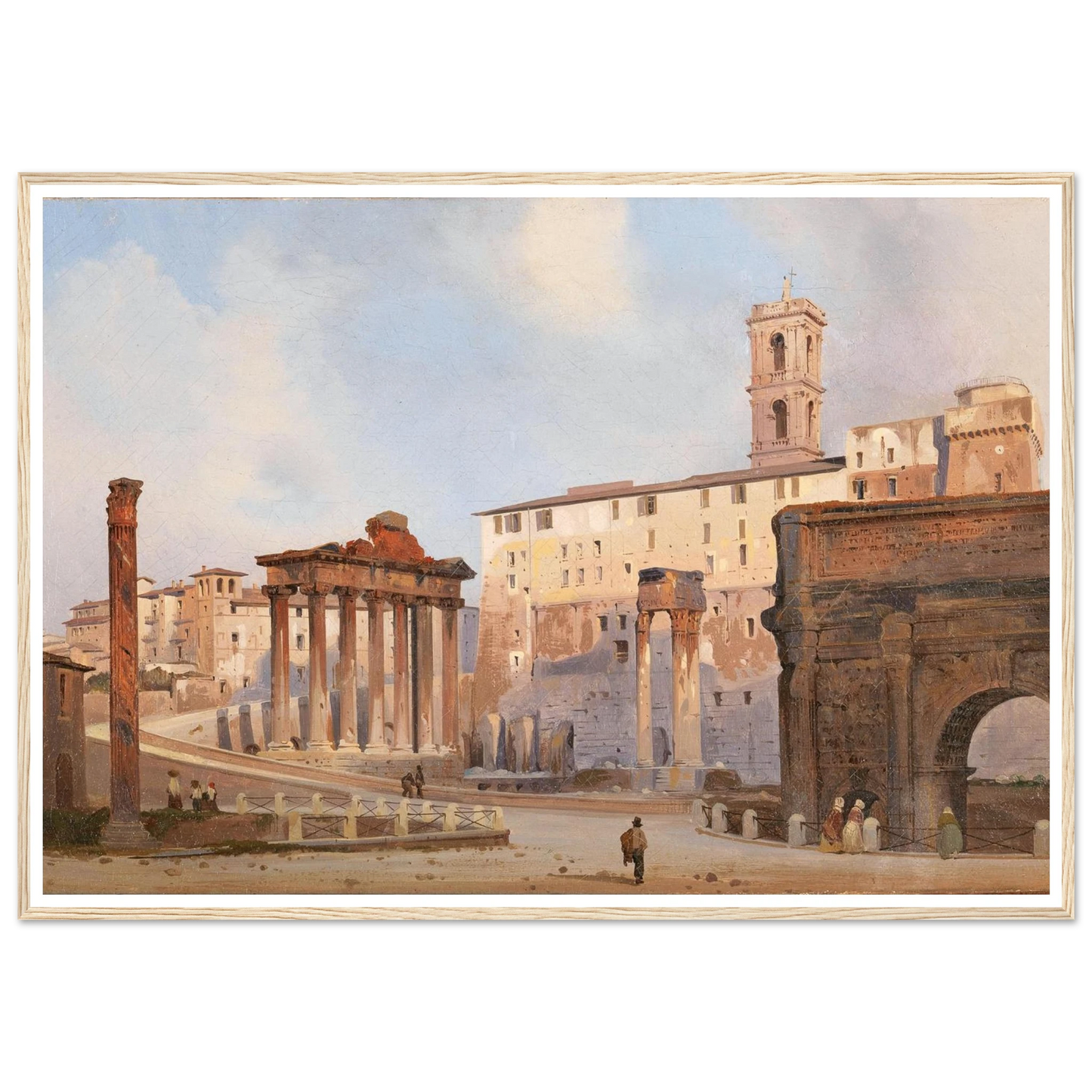 The Roman Forum Art Print | Ippolito Caffi-Quipham Collections