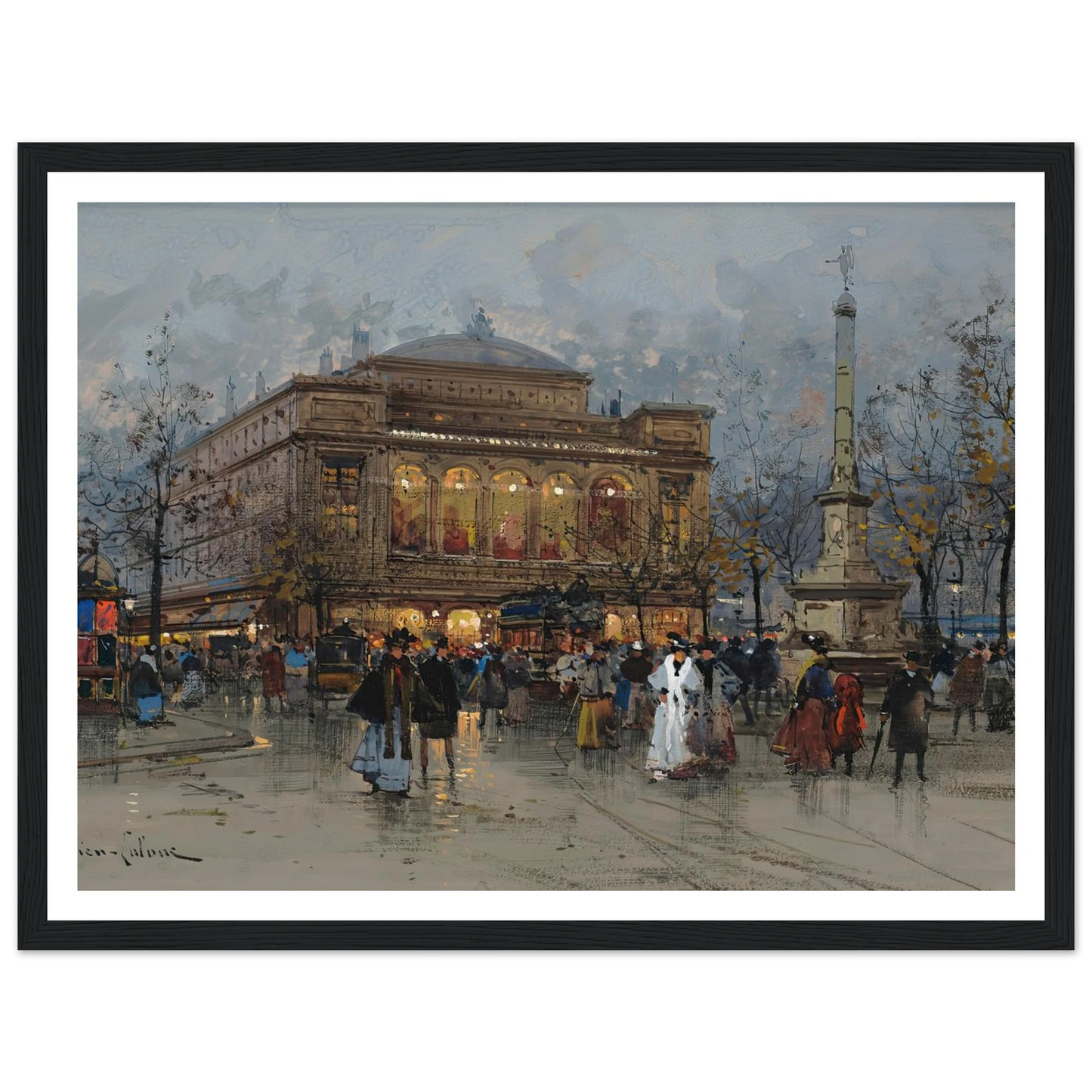 Le Théâtre du Châtelet, Paris Art Print | Eugene Galien Laloue-Quipham Collections