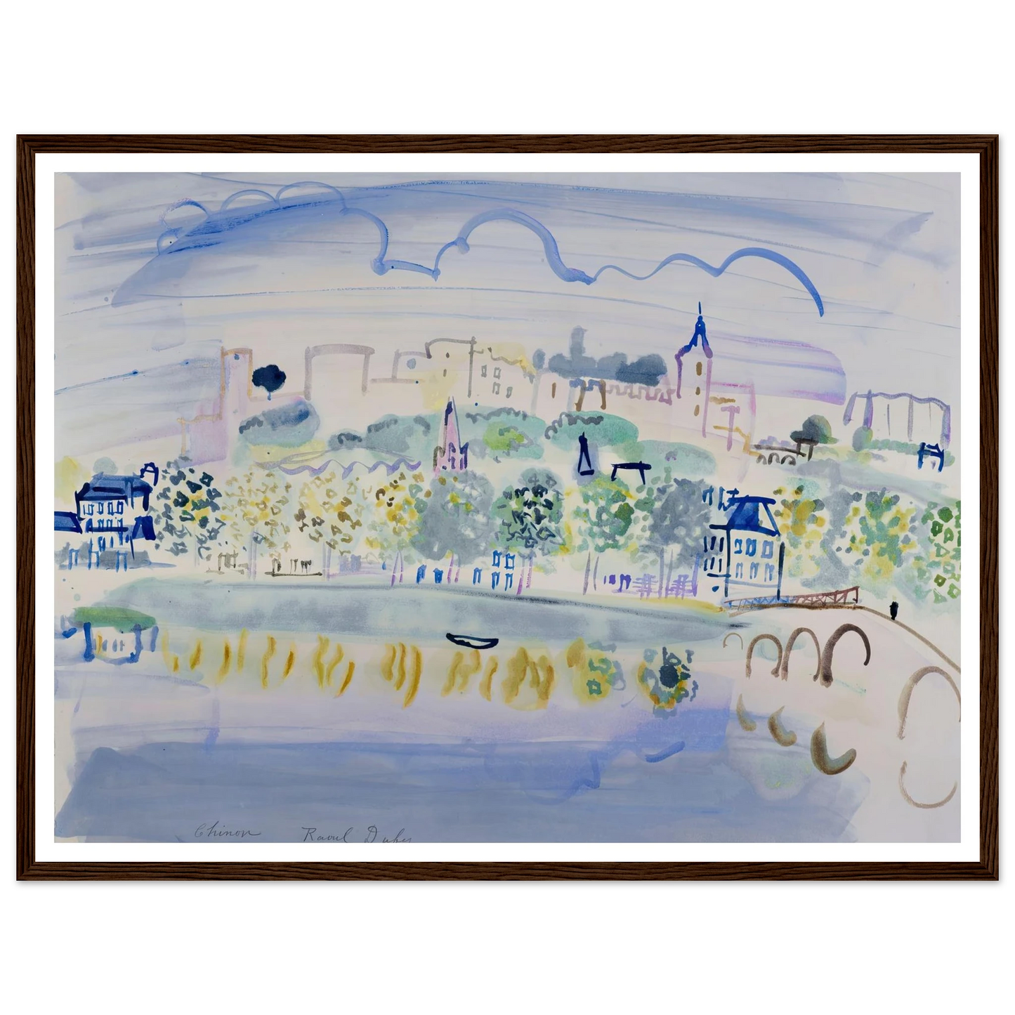 Chinon (Quinone) (1938) Art Print | Raoul Dufy-Quipham Collections